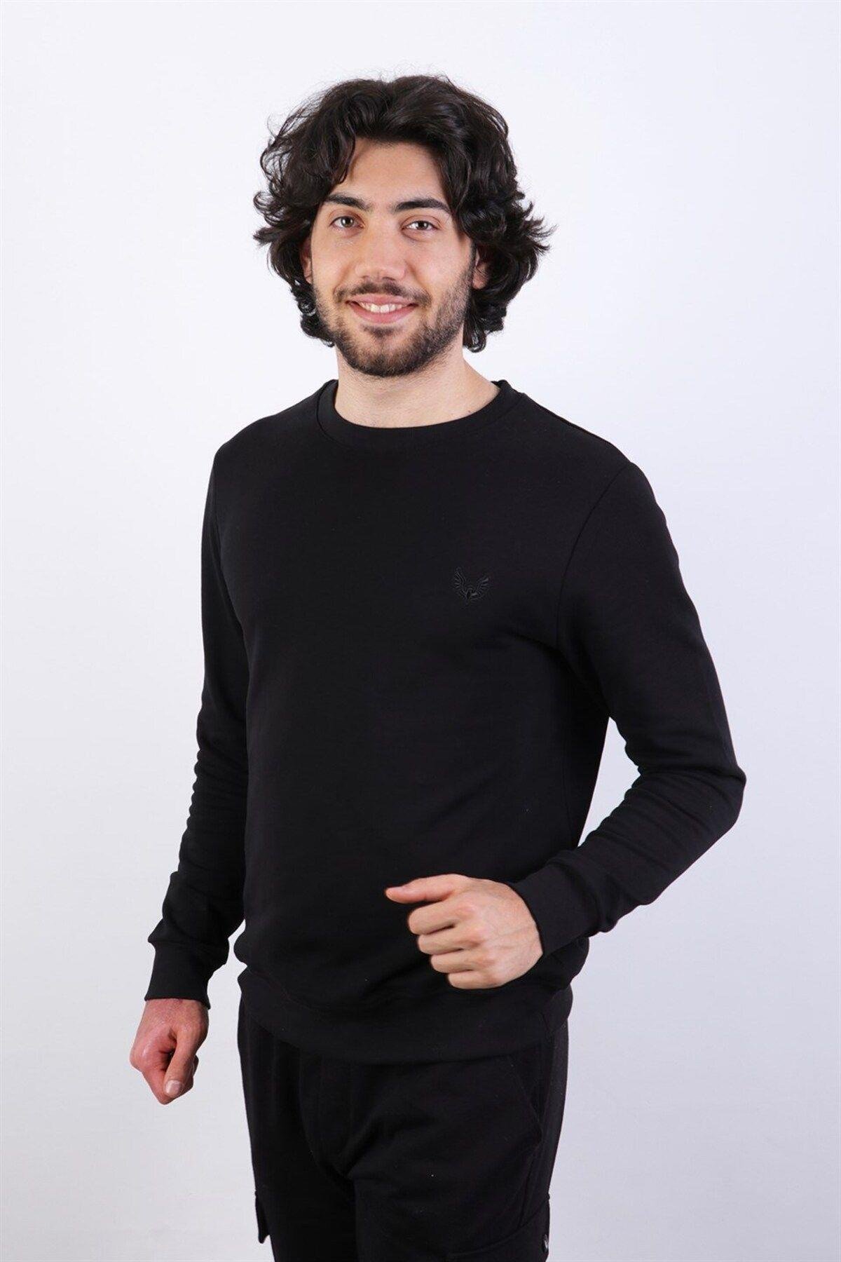 Rich Erkek Logo Nakışlı Sweatshirt
