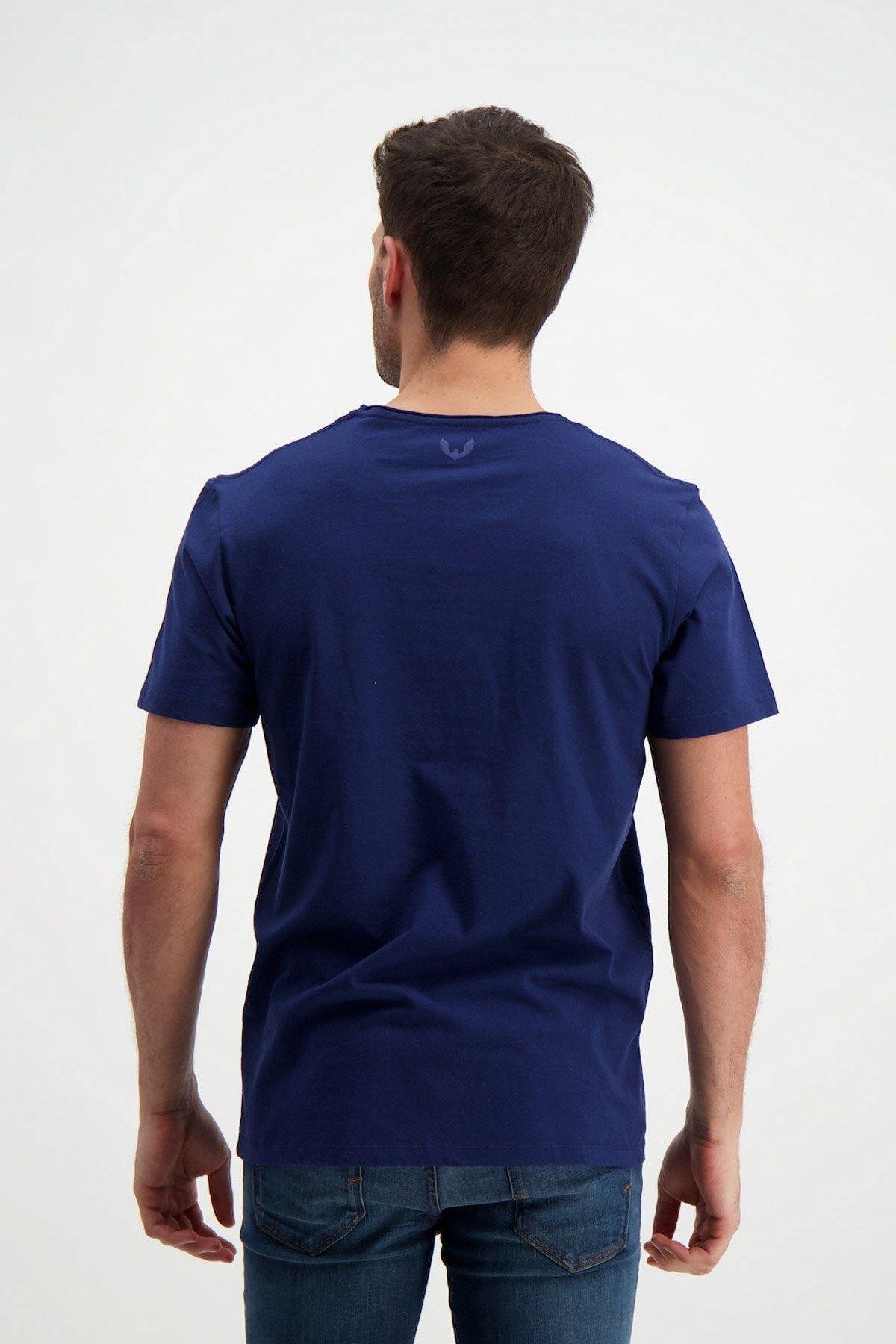 Rich Erkek Yıkamalı Basic T-shirt Tişört %100 Pamuk Tişört
