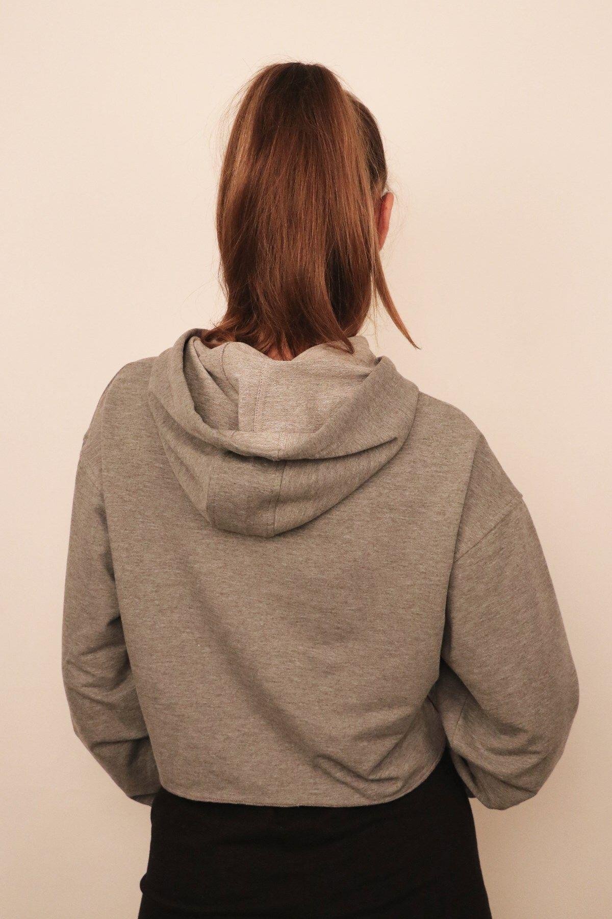Rich Kadın Crop Sweatshirt