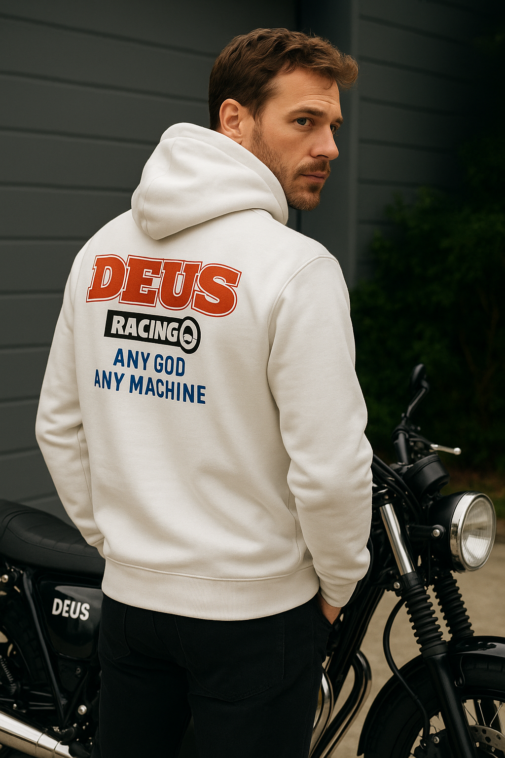 Unisex İkili Paket Kadın-Erkek Sevgili Kombini - Kapüşonlu Baskı Detaylı Sweatshirt 2'li Paket
