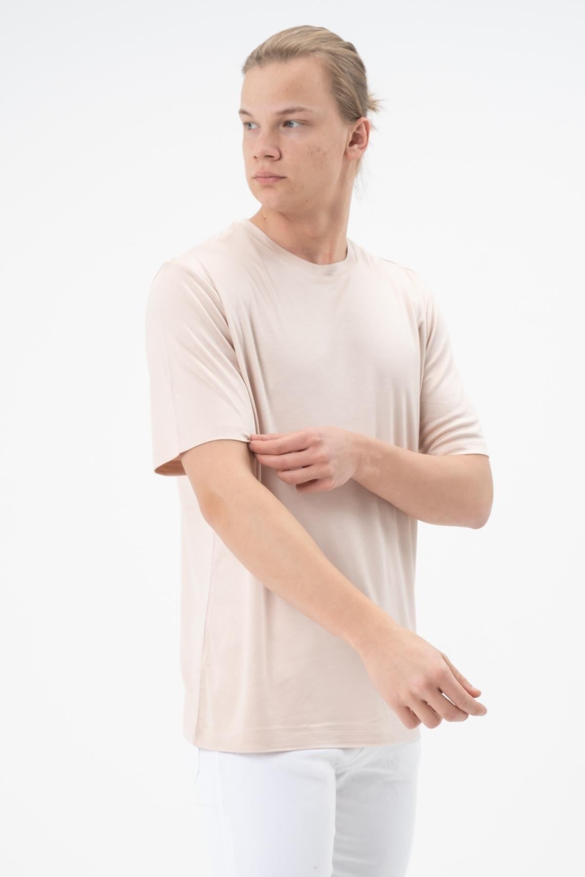 Yazlık Erkek Oversize Tişört – Yazlık T-shirt - Merserize Tişört