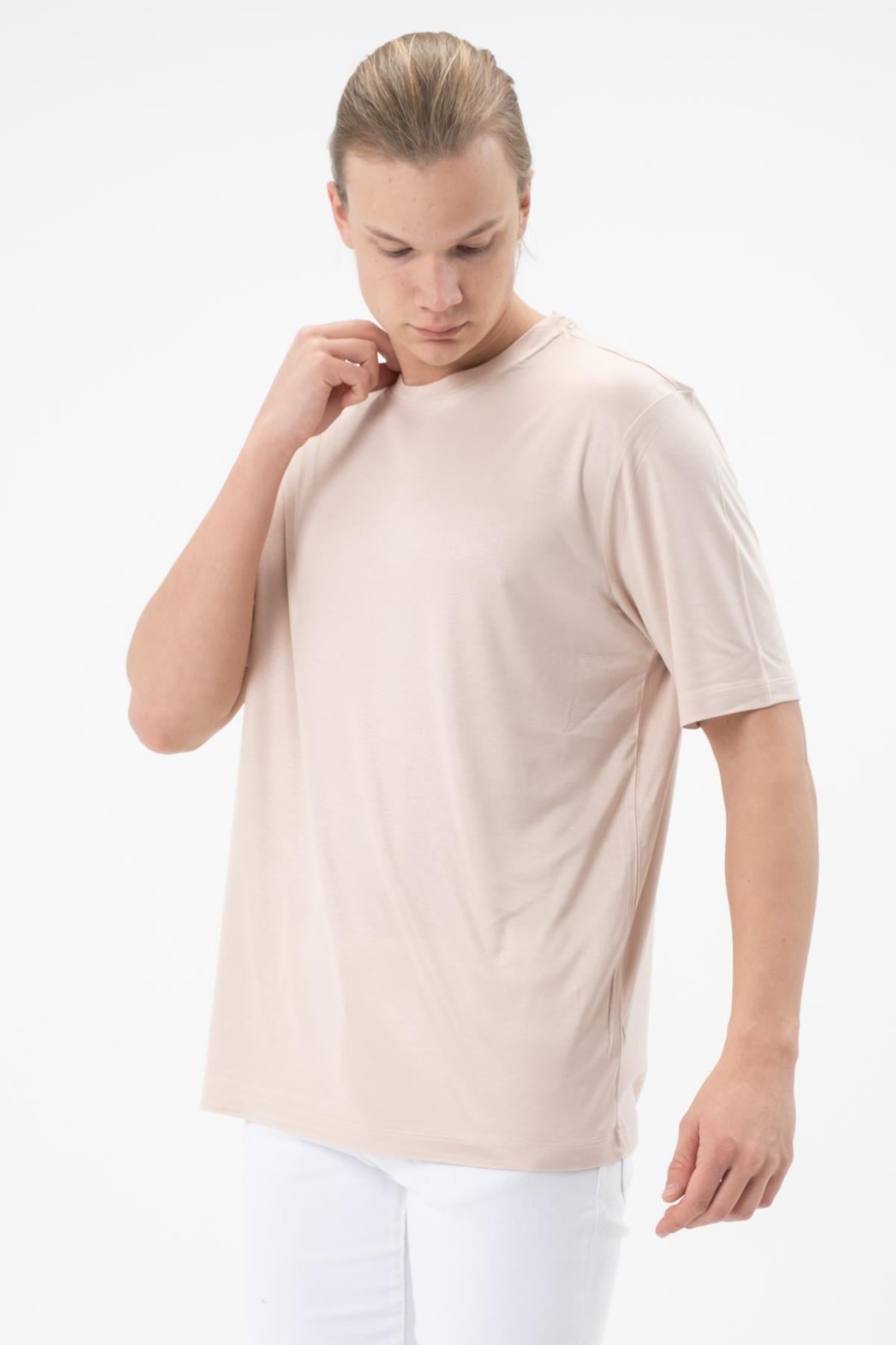 Yazlık Erkek Oversize Tişört – Yazlık T-shirt - Merserize Tişört