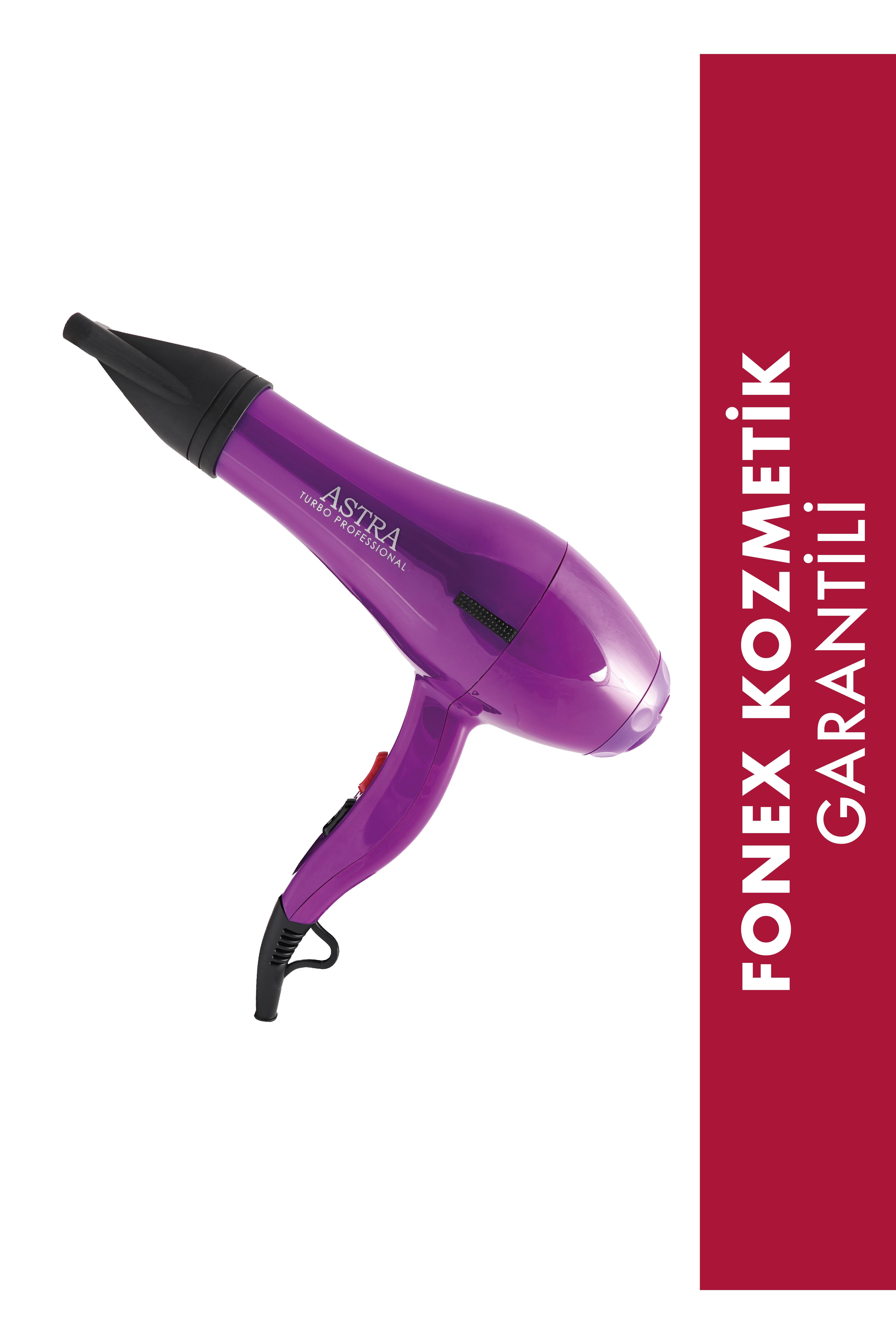 Astra 8818 Saç Kurutma ve Fön Makinası 2400 WATT (Mor)
