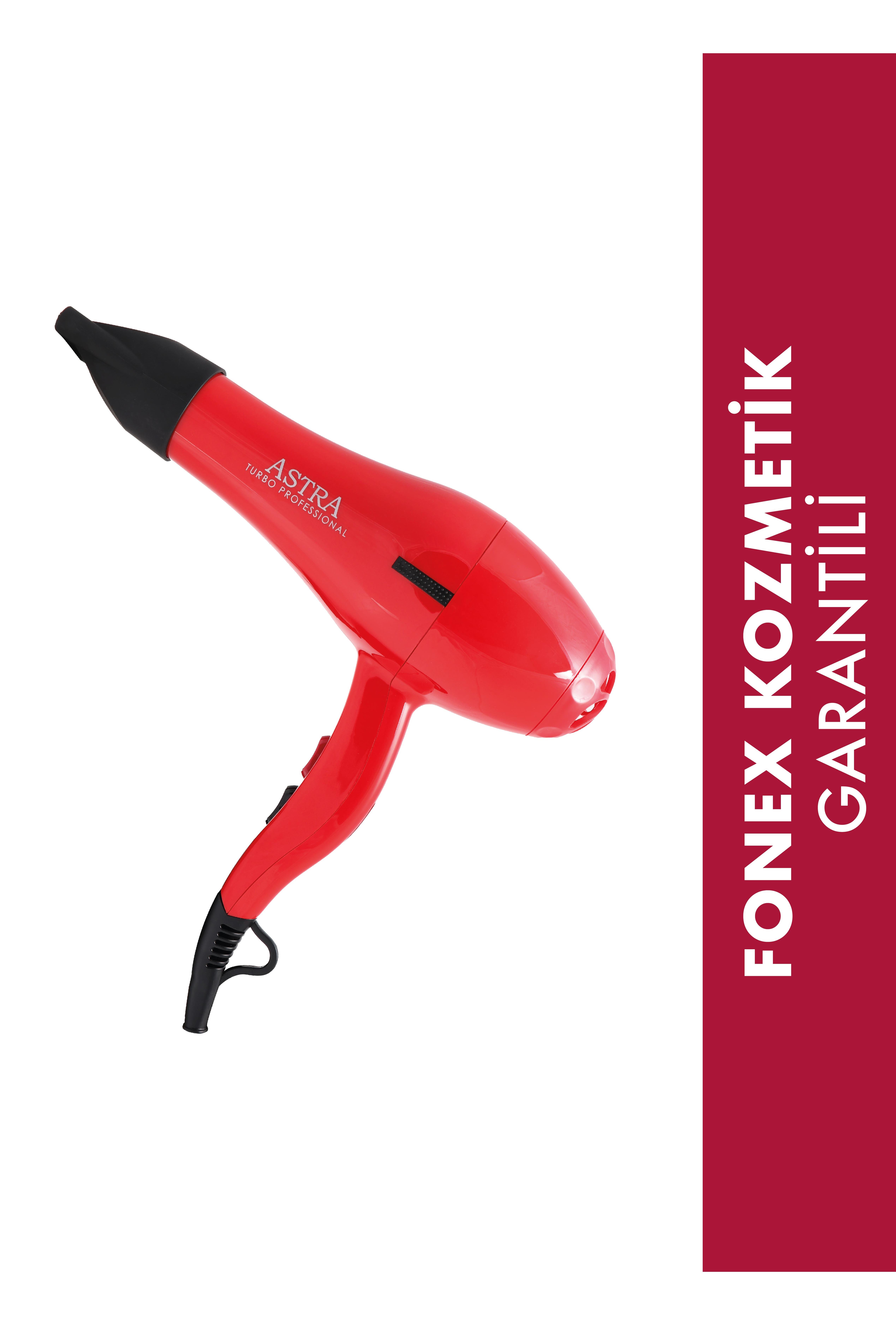 Astra 8818 Saç Kurutma ve Fön Makinasi 2400 WATT (Kırmızı)
