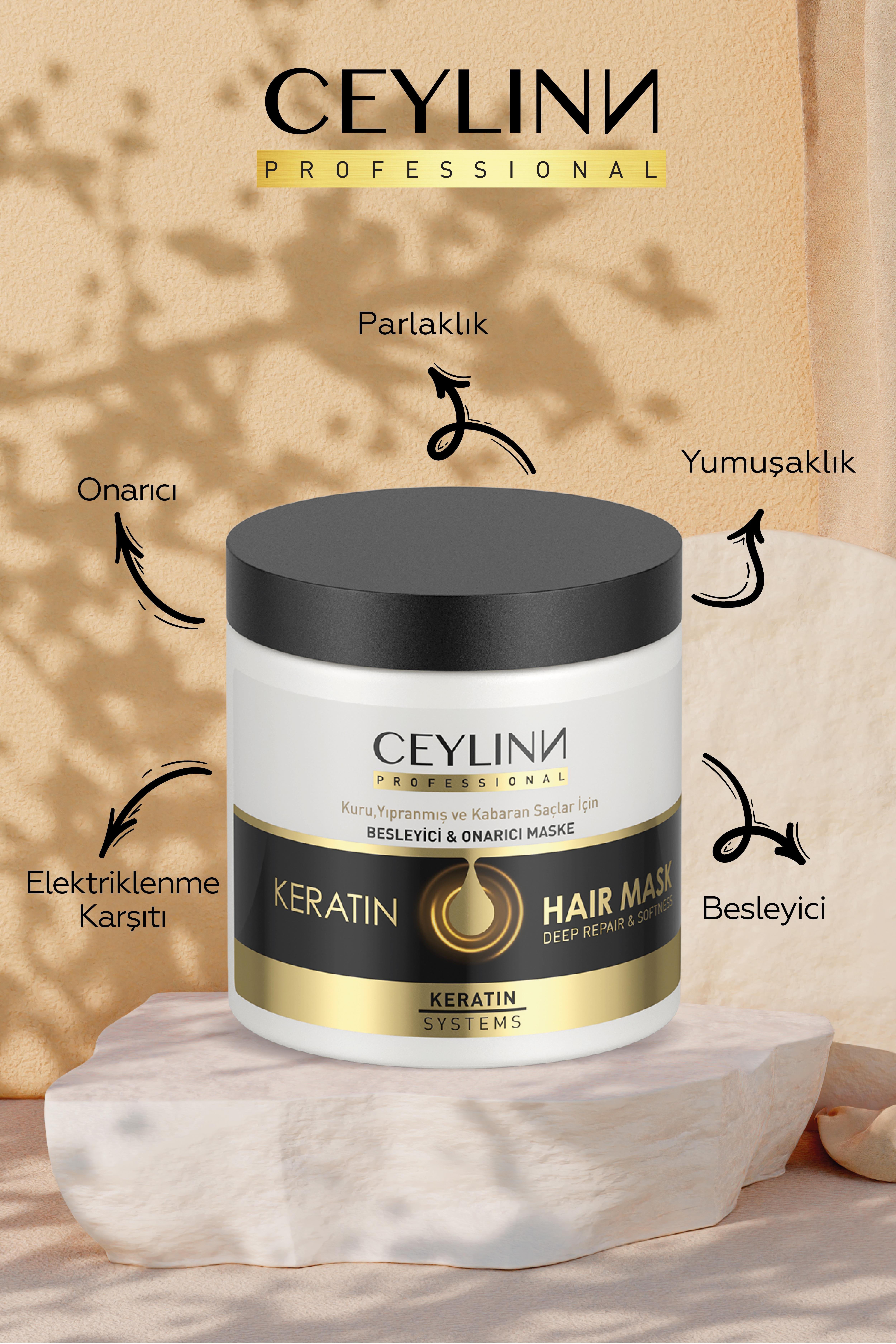 Ceylinn Keratin Smooth Saç Maskesi 500 ML
