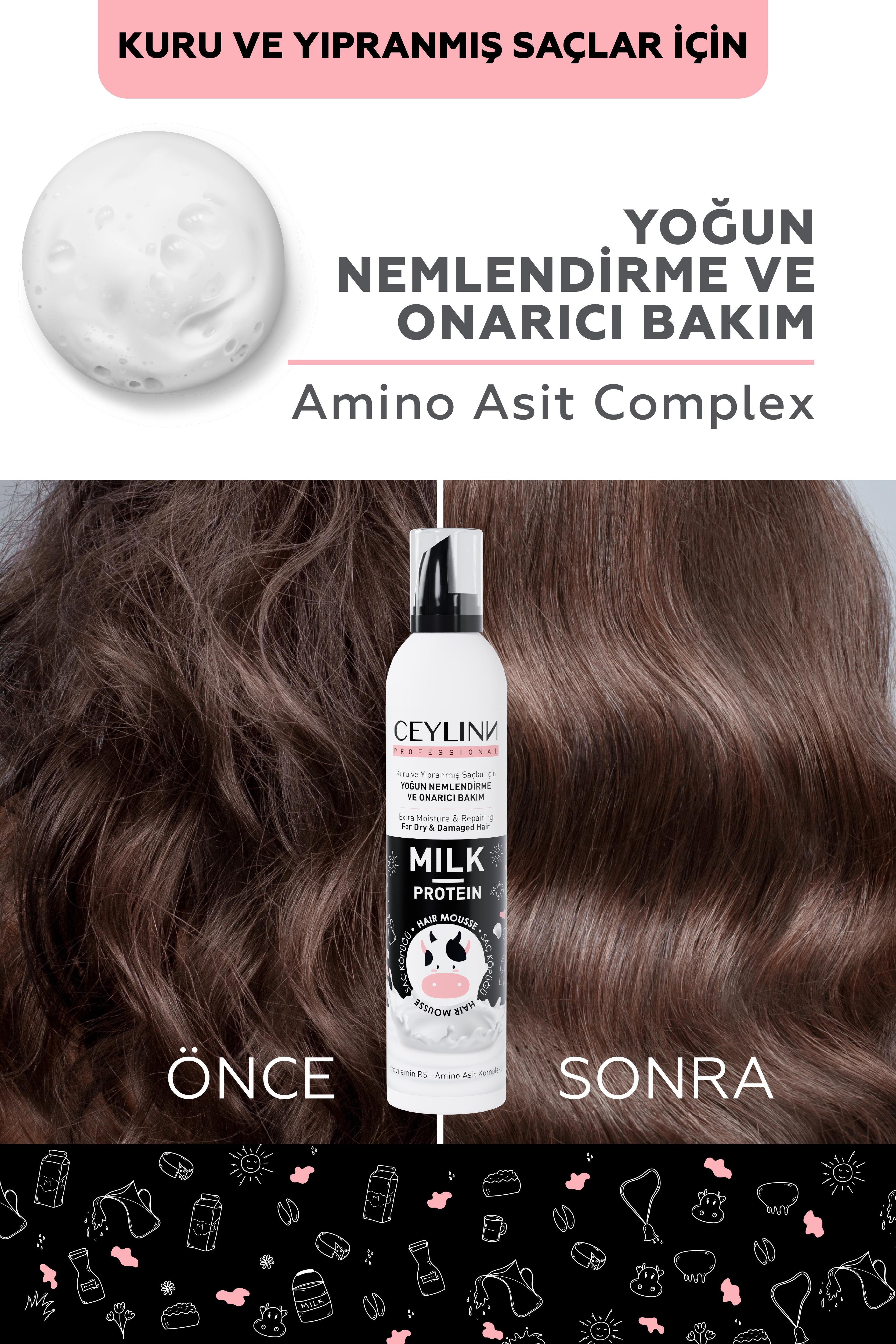 Ceylinn Milk Protein Saç Köpüğü 300 ML