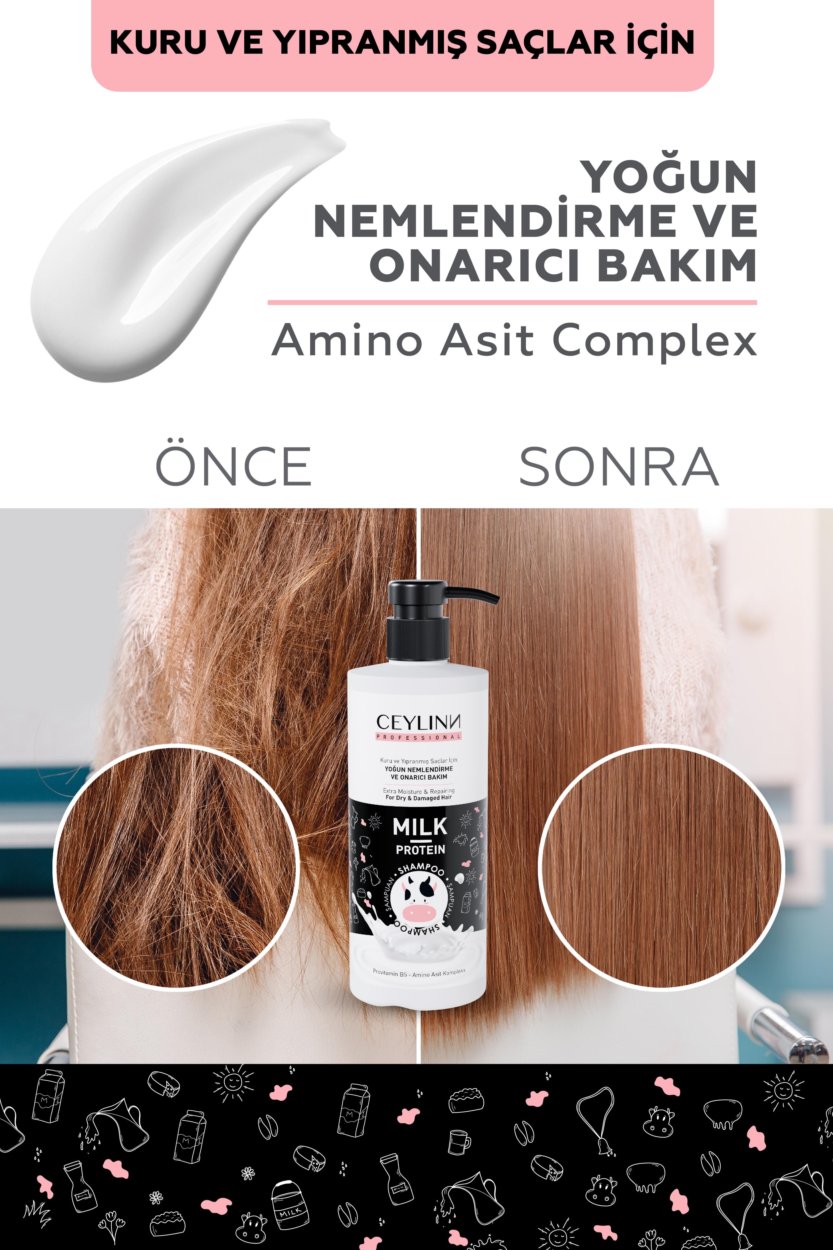 Ceylinn Milk Protein Şampuan 500 ML