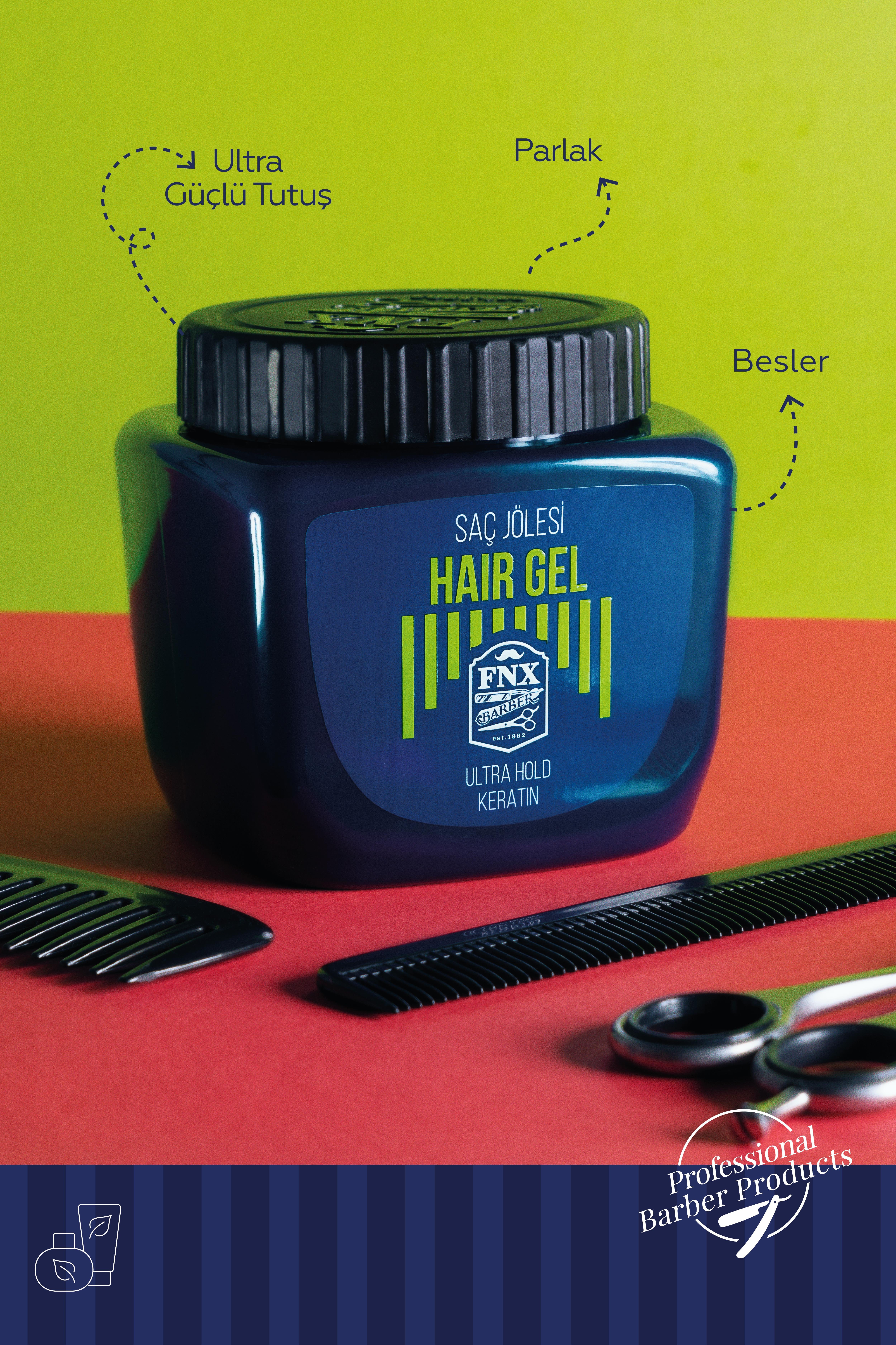 Fnx Barber Keratin Ultra Hold Jöle 700 ML