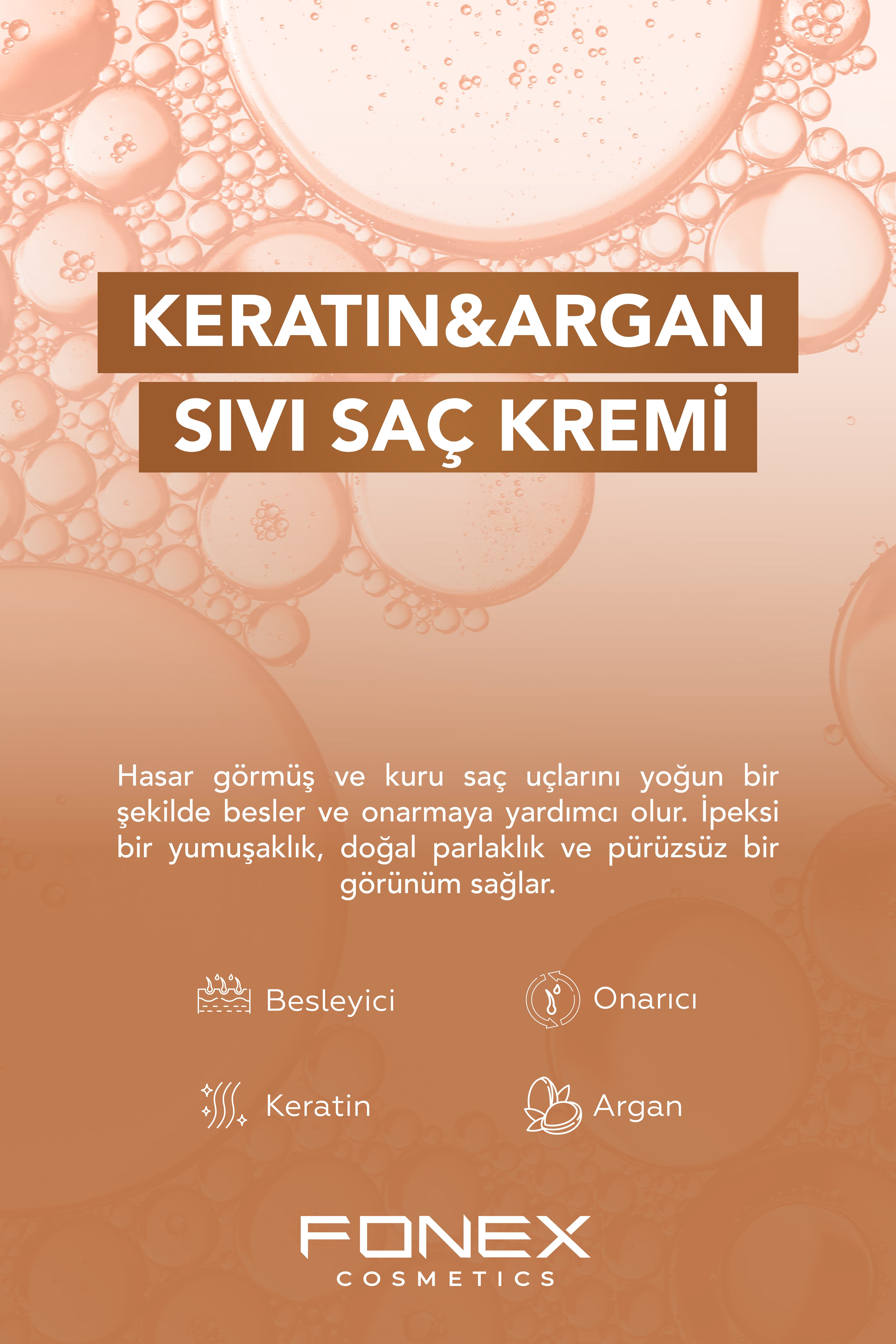 Fonex Çift Fazlı Sıvı Saç Kremi Onarıcı 400 ML 