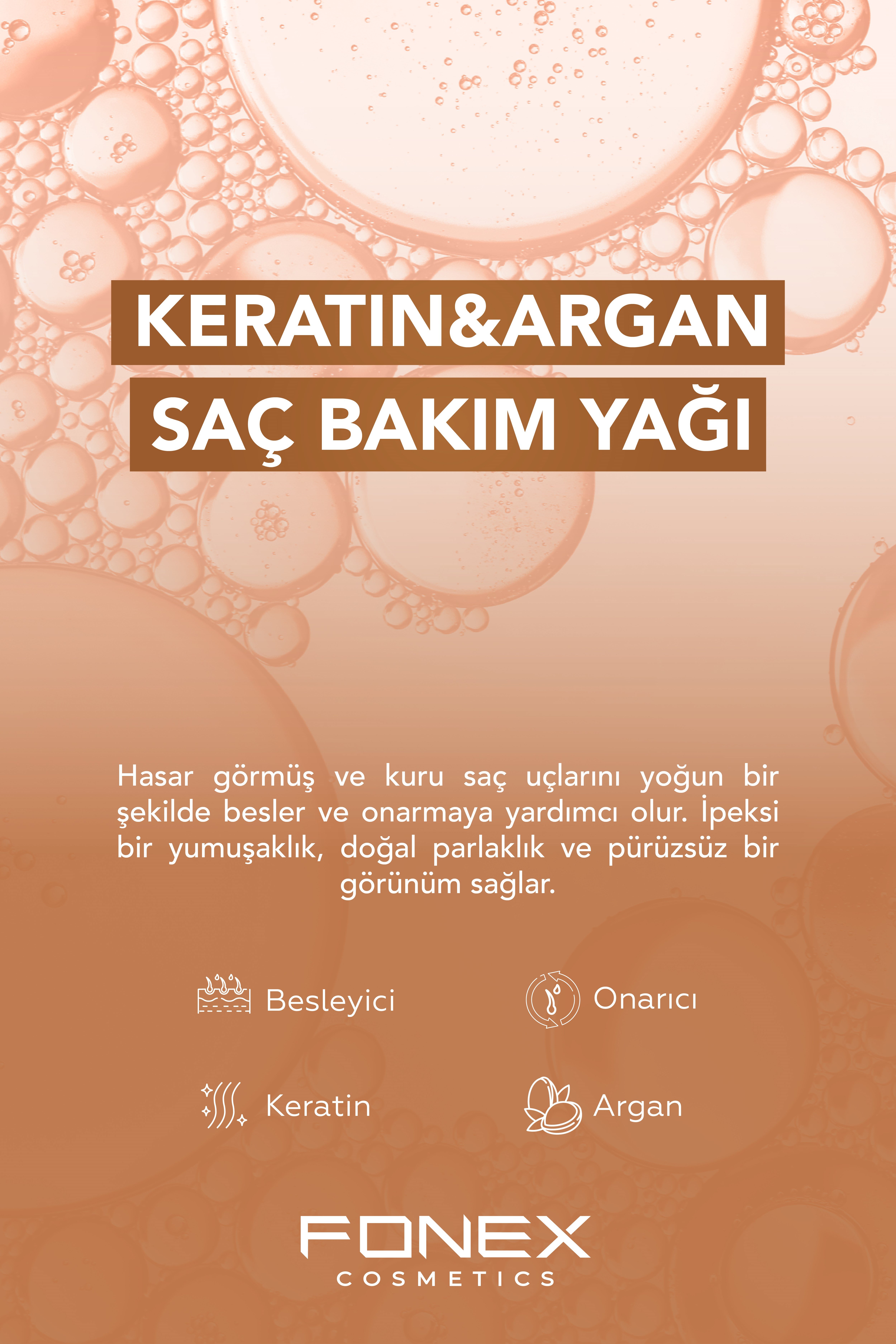 Fonex Saç Bakım Yağı Onarıcı 100 ML 