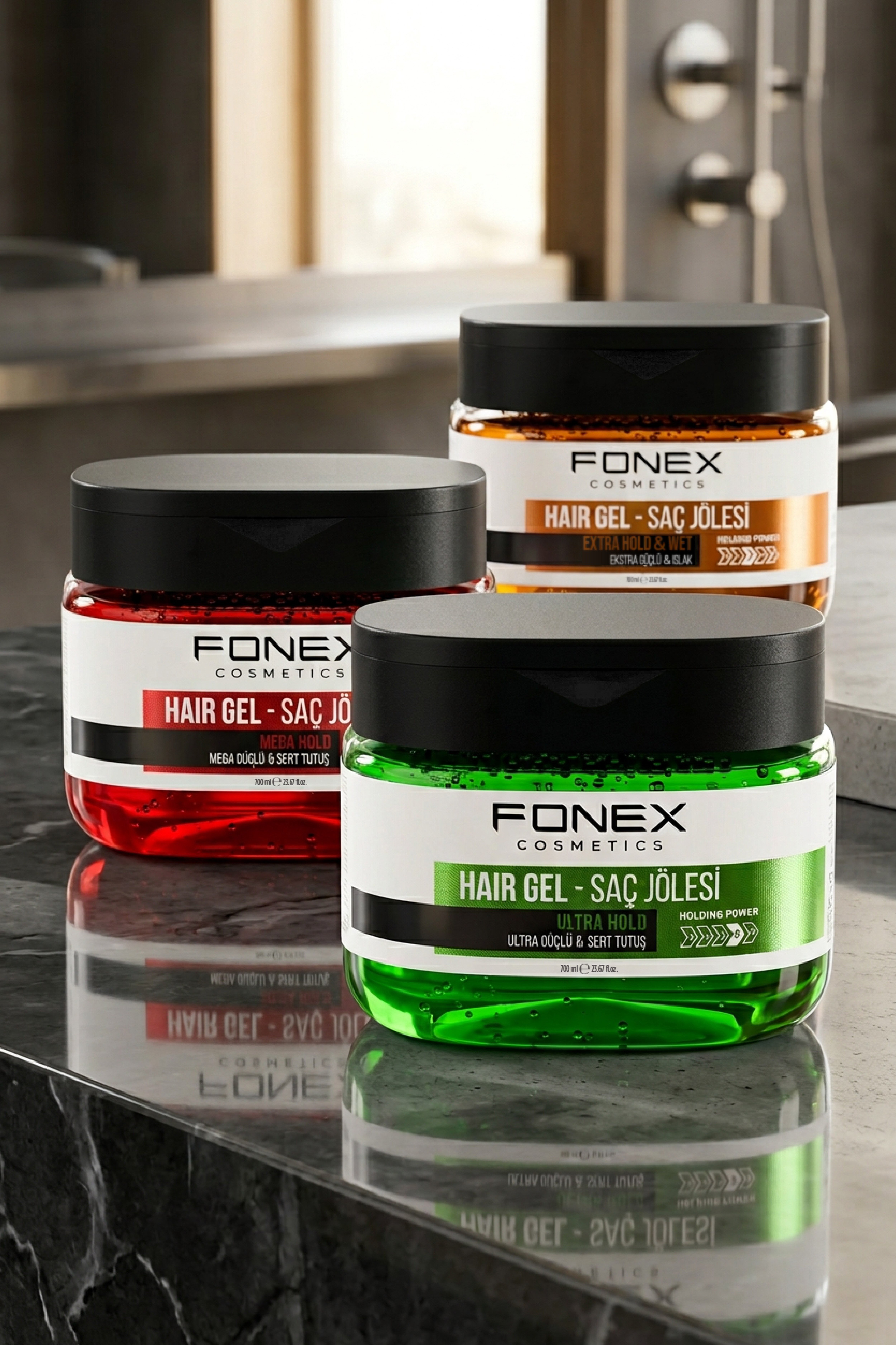 Fonex Saç Jölesi Ultra Güçlü - Sert Tutuş 700 ML 