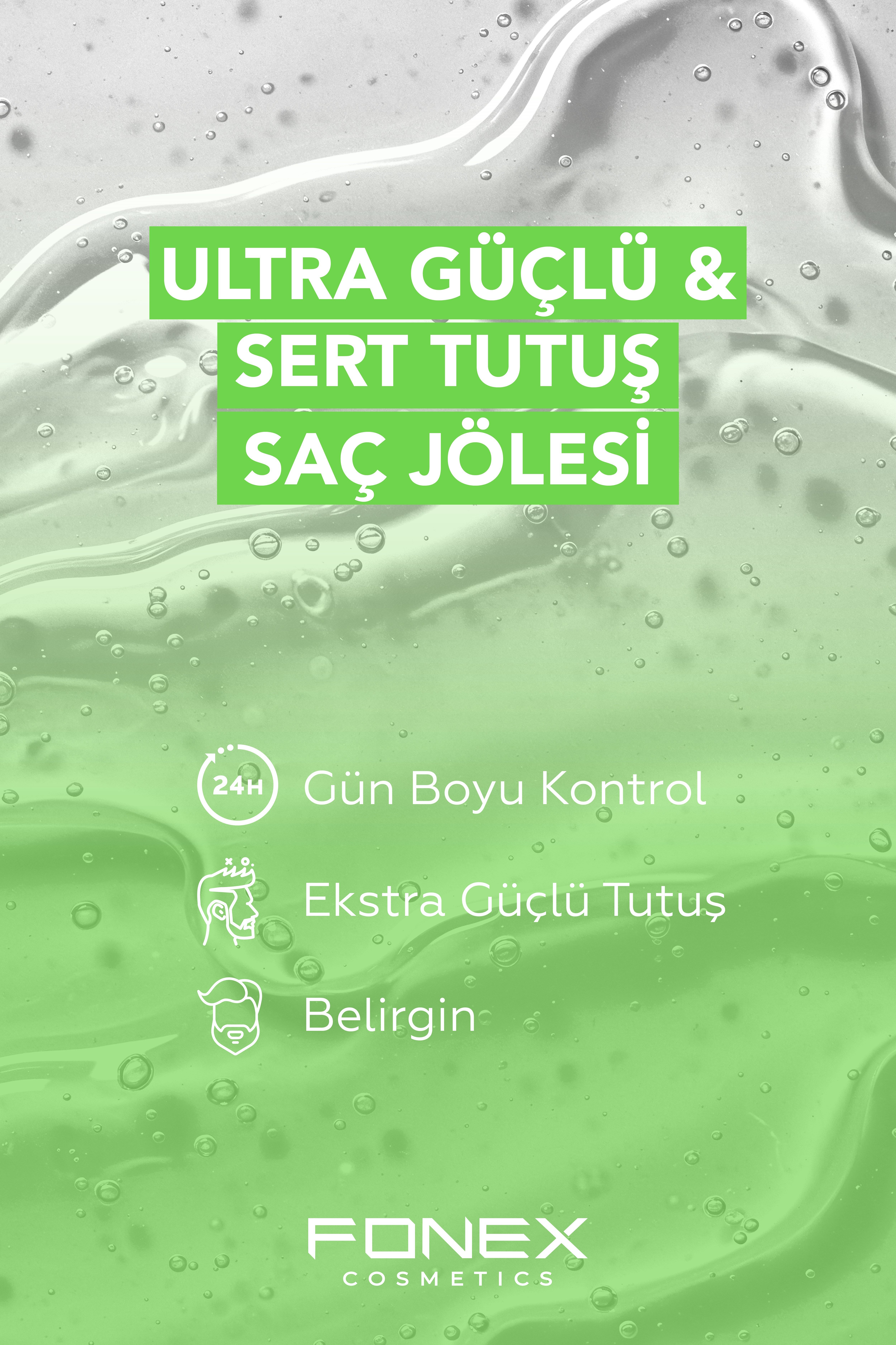 Fonex Saç Jölesi Ultra Güçlü - Sert Tutuş 300 ML 