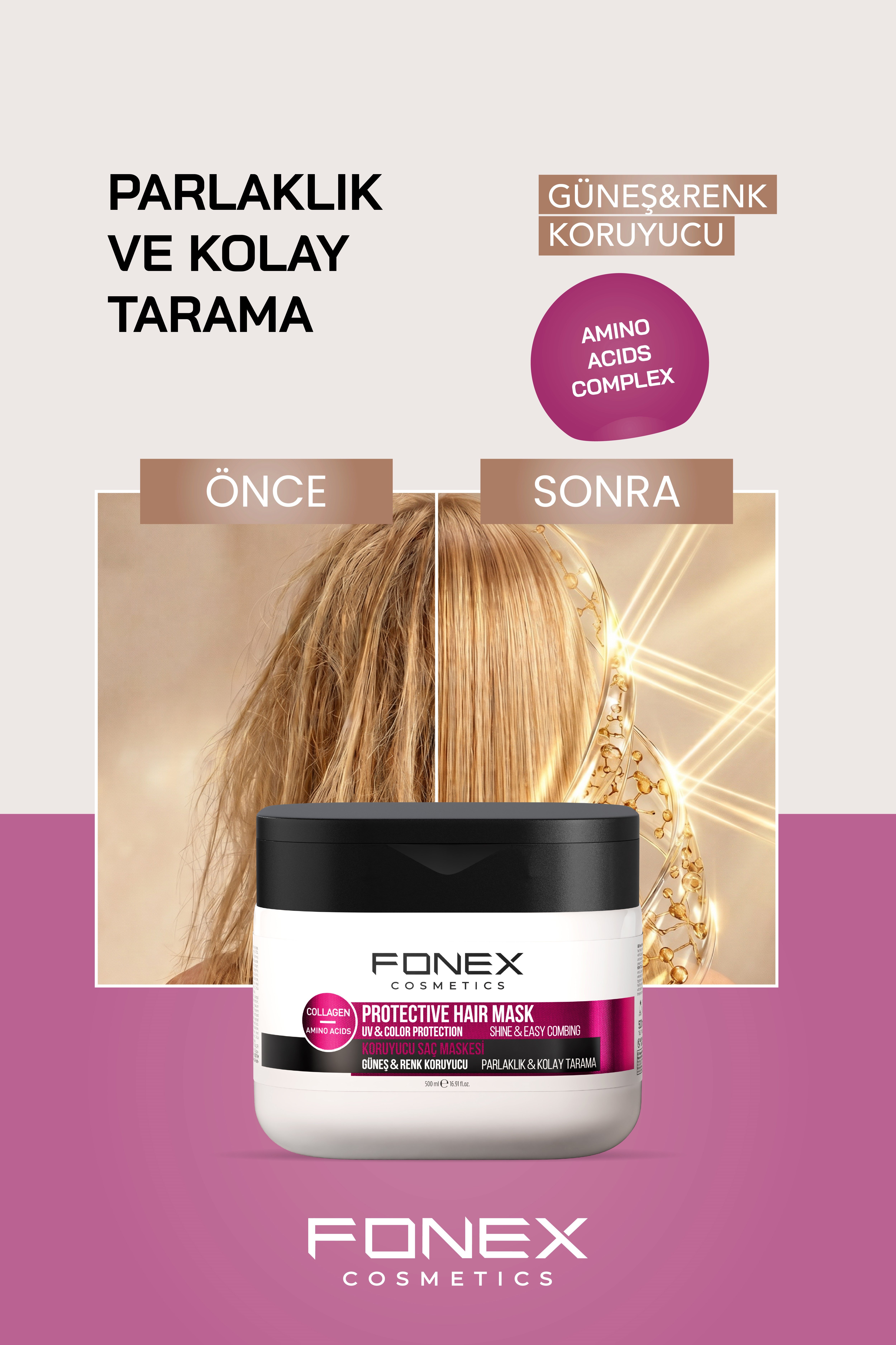 Fonex Saç Maskesi Koruyucu 500 ML 
