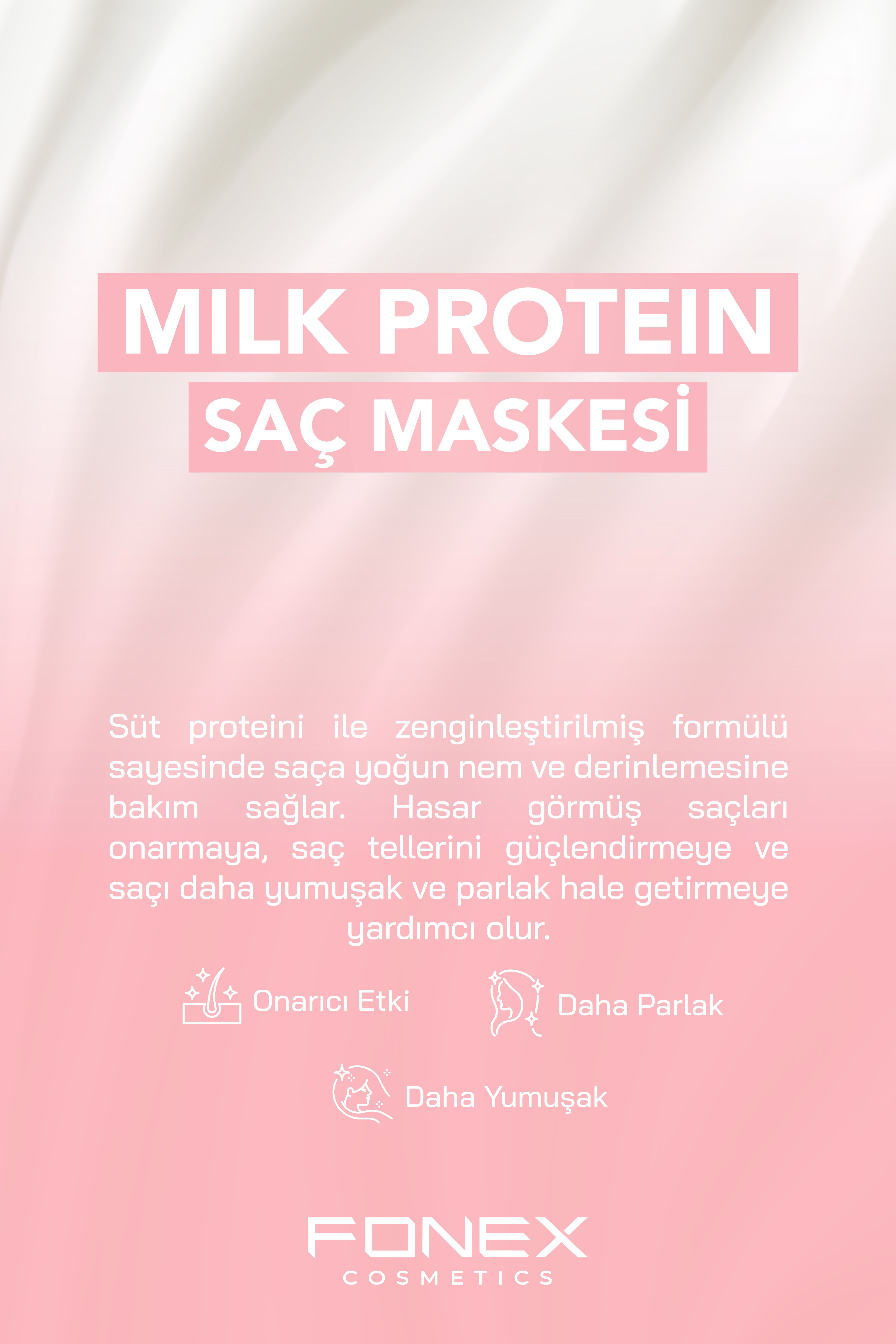 Fonex Saç Maskesi Süt Protein 500 ML 