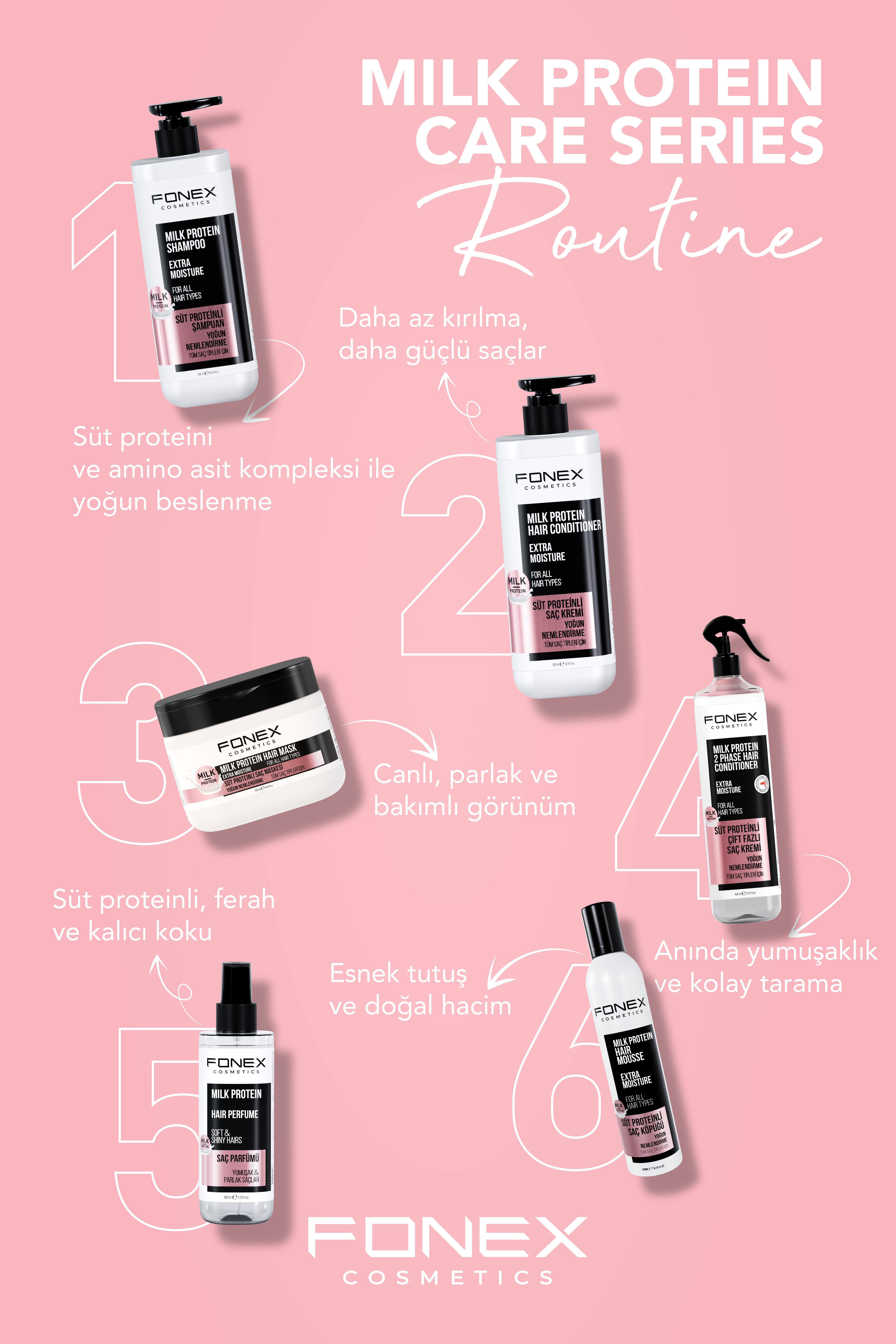 Fonex Saç Parfümü Milk Protein 100 ML 