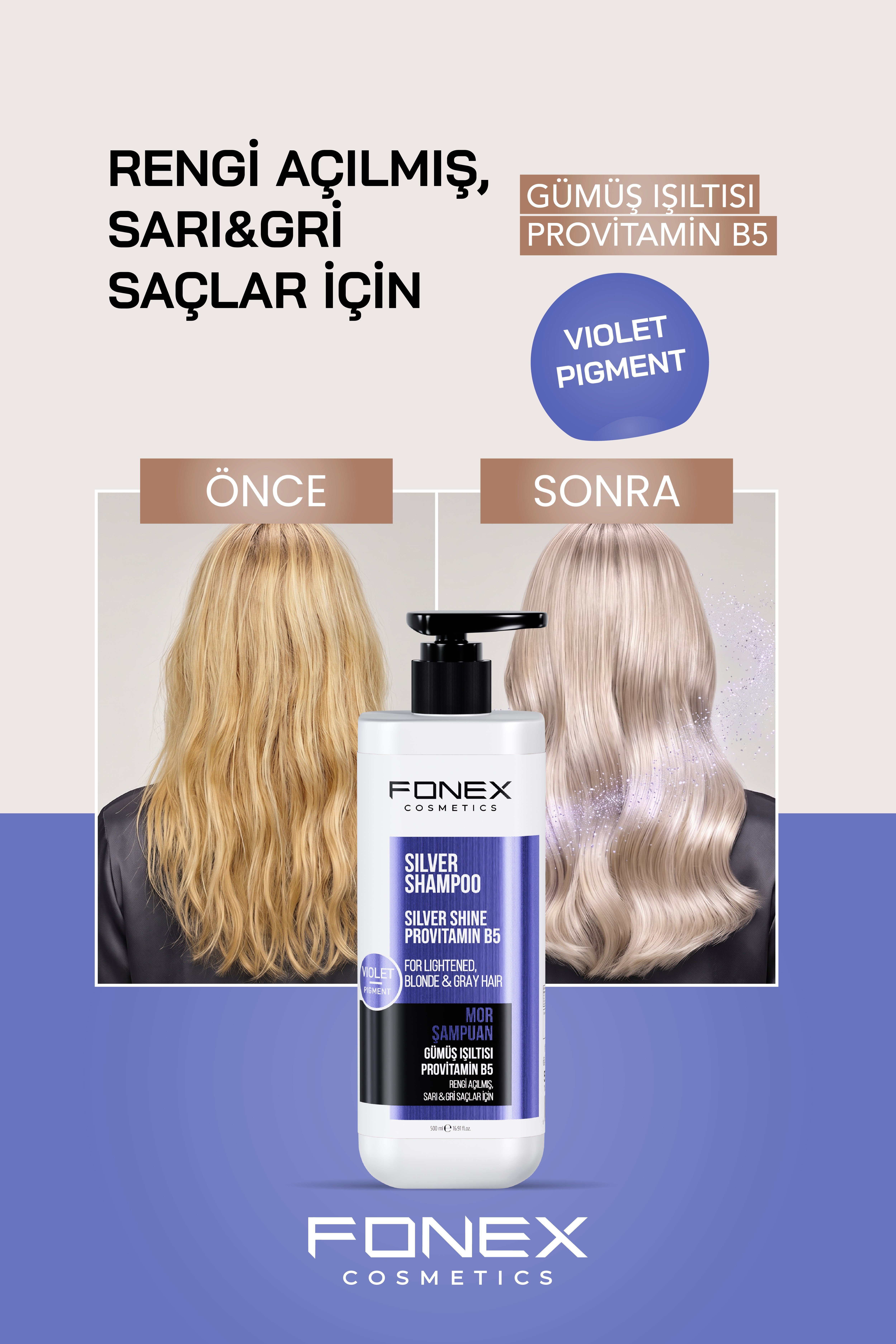 Fonex Şampuan Mor 500 ML 