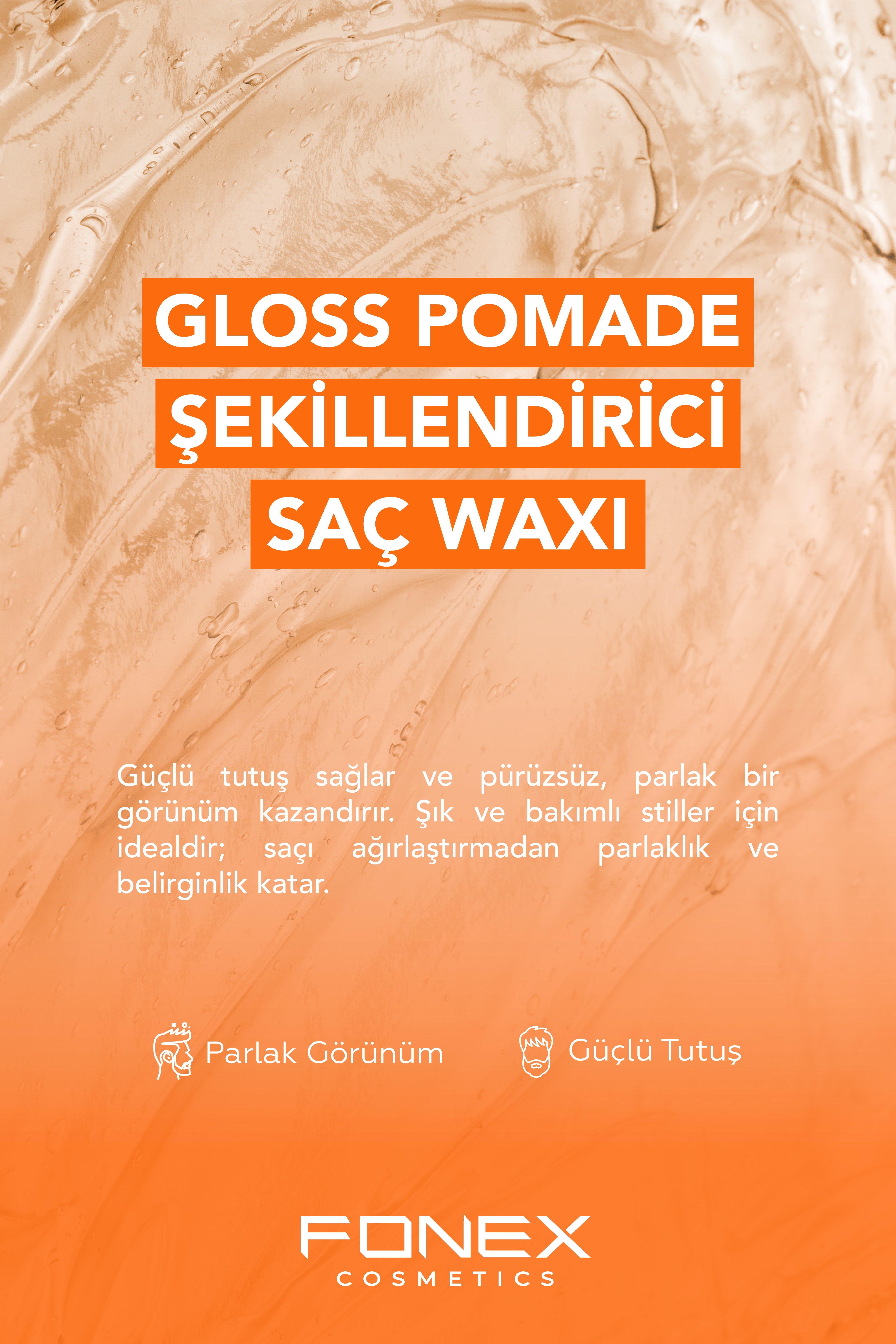 Fonex Şekillendirici Saç Waxı Gloss Pomade 150 ML 