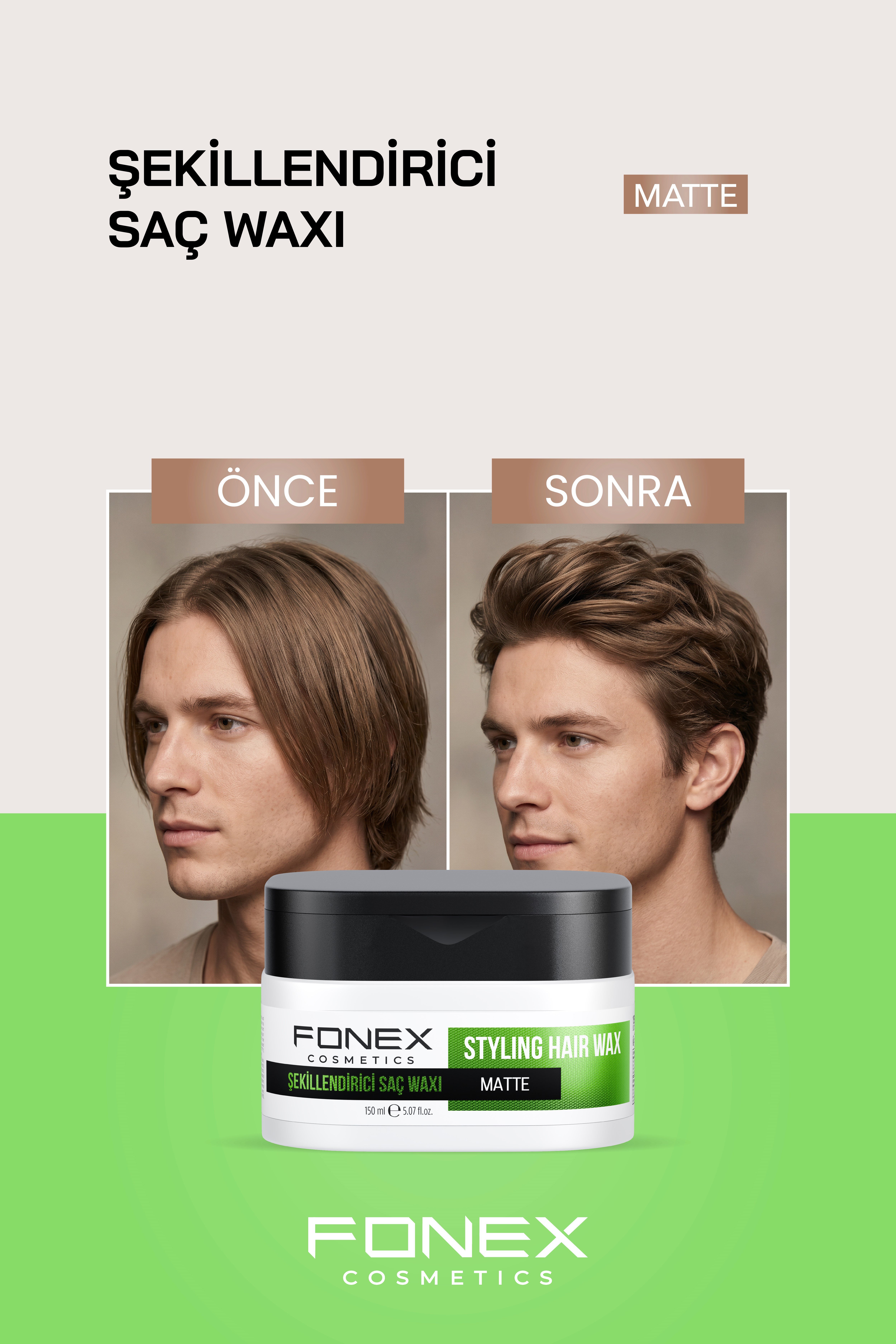 Fonex Şekillendirici Saç Waxı Matte 150 ML 