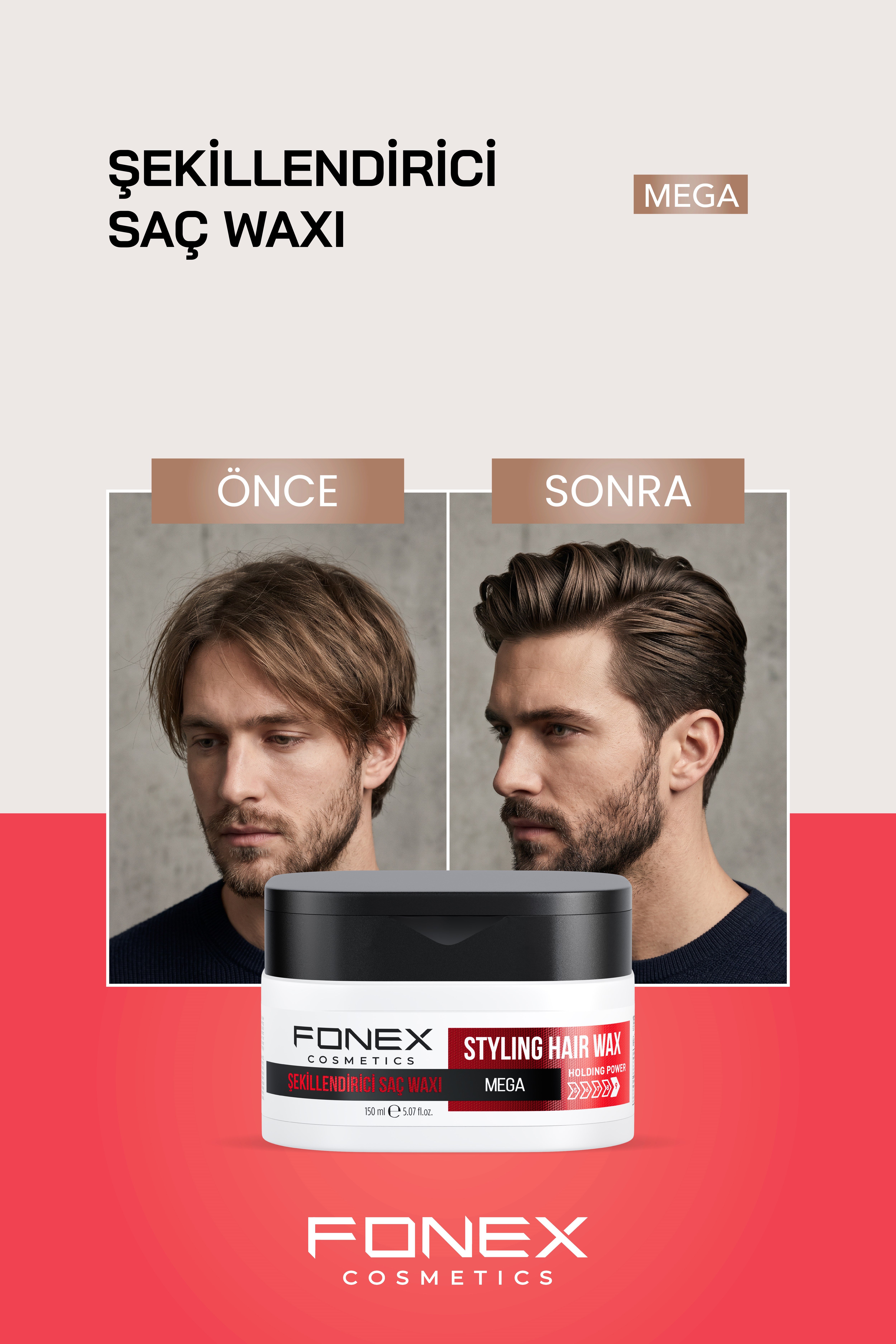 Fonex Şekillendirici Saç Waxı Mega 150 ML 