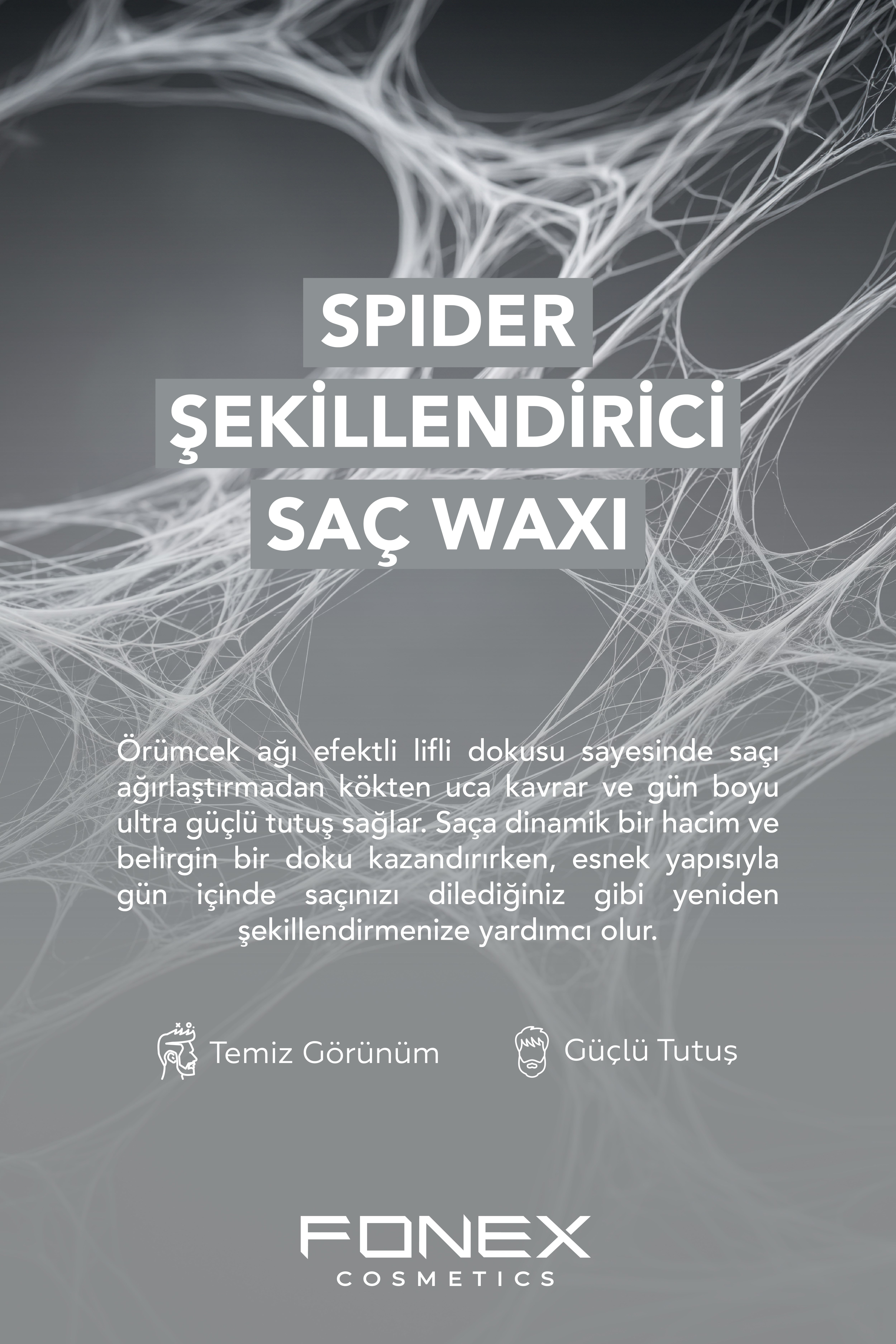 Fonex Şekillendirici Saç Waxı Spider 150 ML 