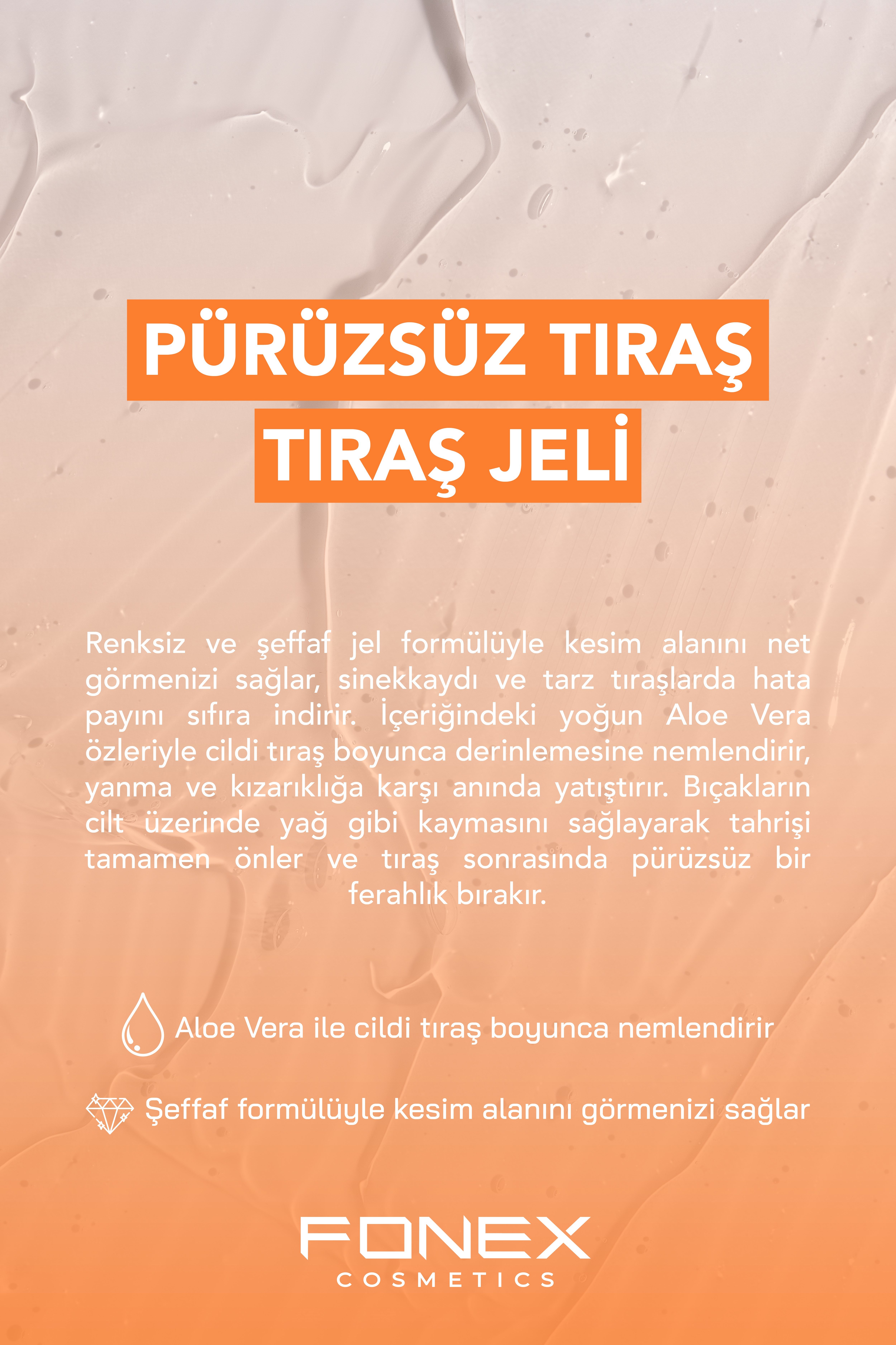 Fonex Tıraş Jeli Aloe Vera 950 ML 