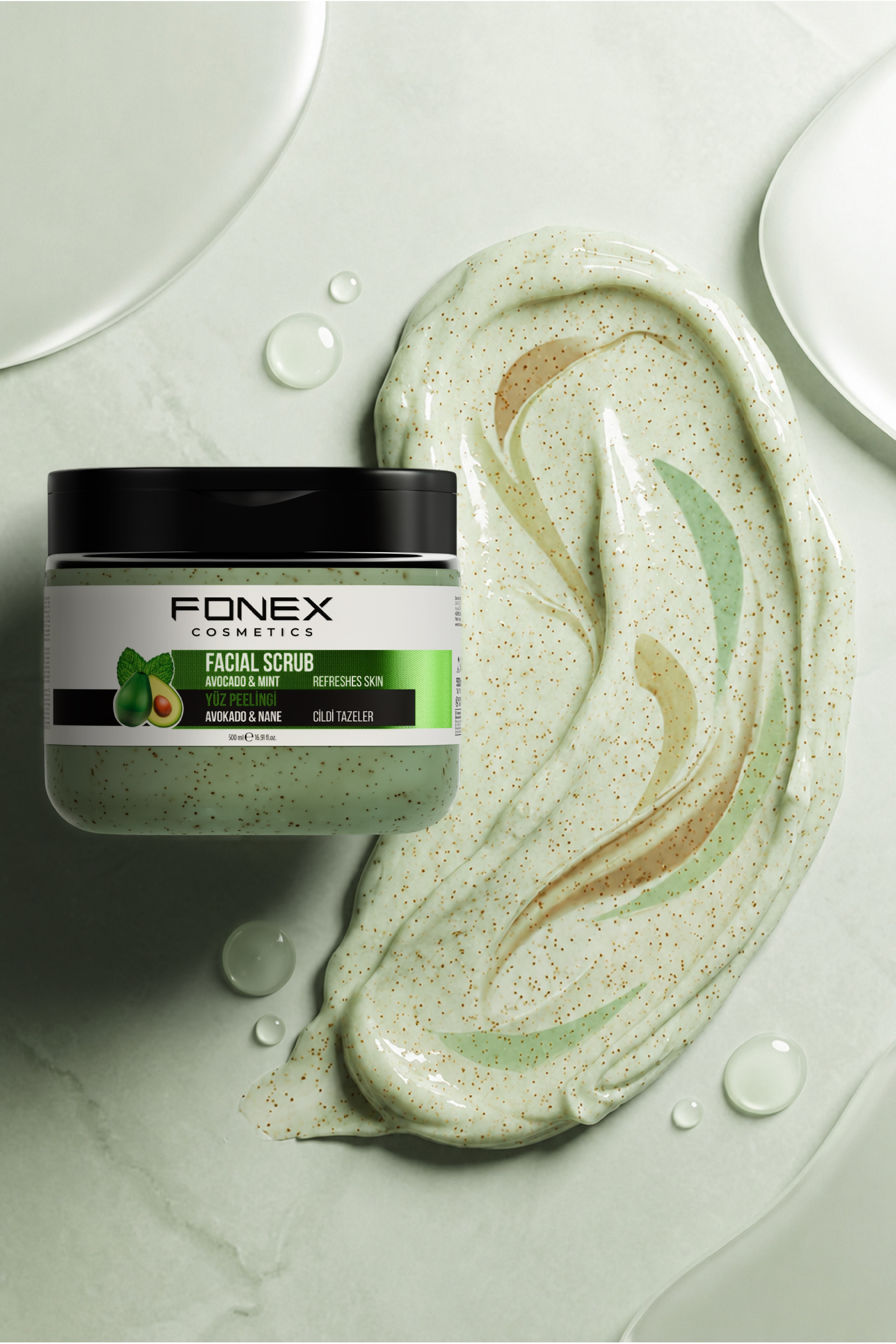 Fonex Yüz Peelingi Avokado - Nane 500 ML 