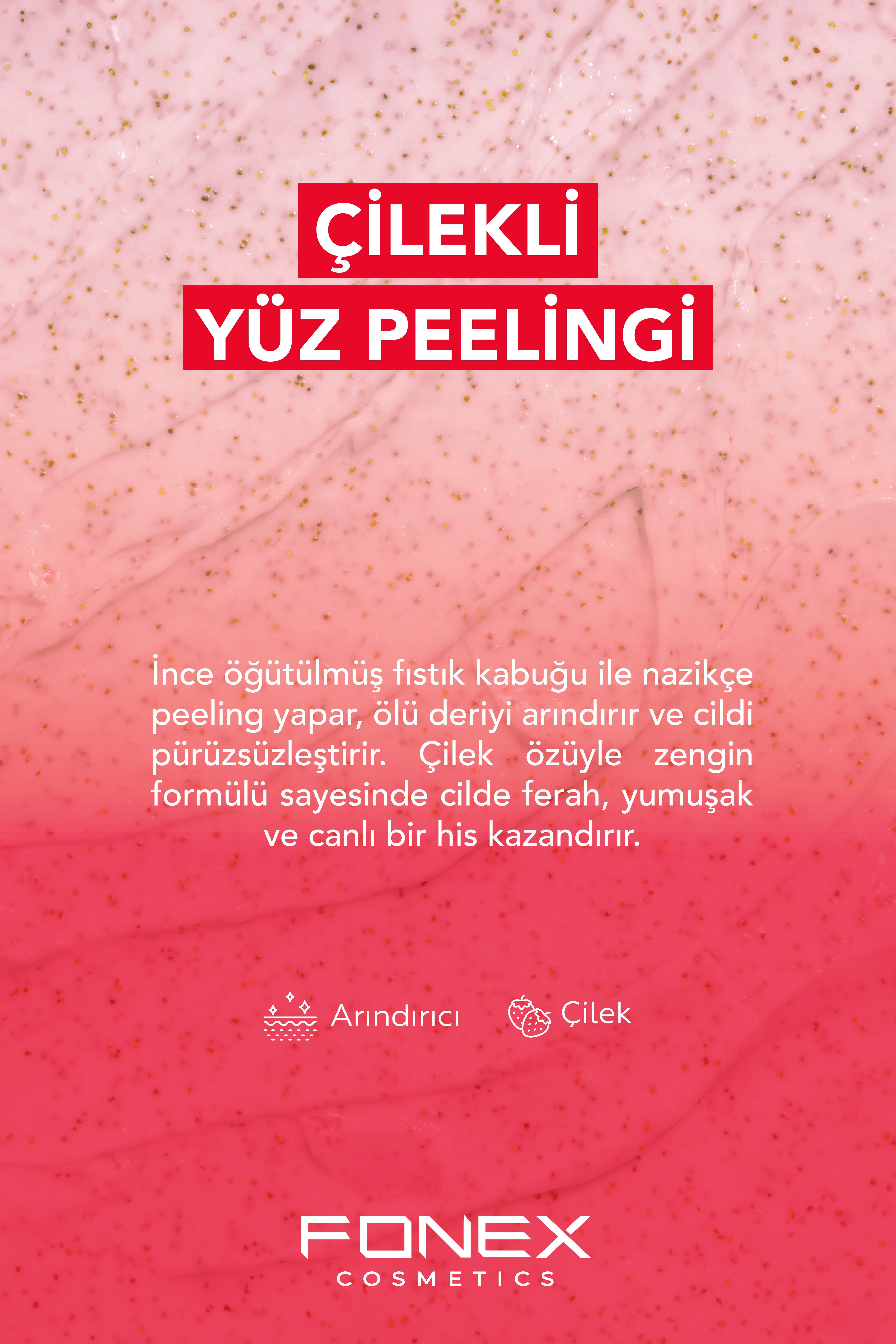 Fonex Yüz Peelingi Çilekli 500 ML 