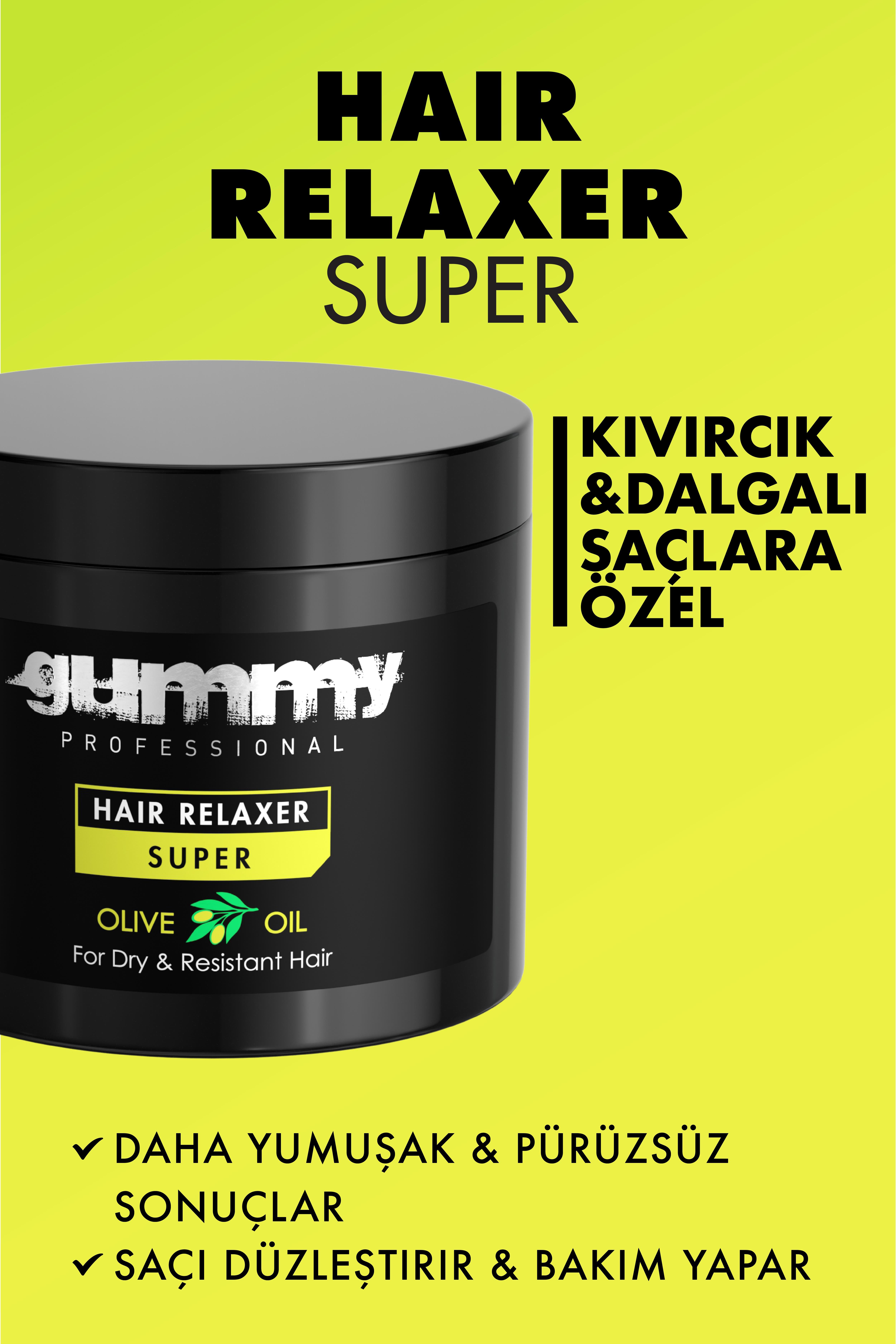 Gummy Hair Relaxer Süper Olive Oil 550 ML