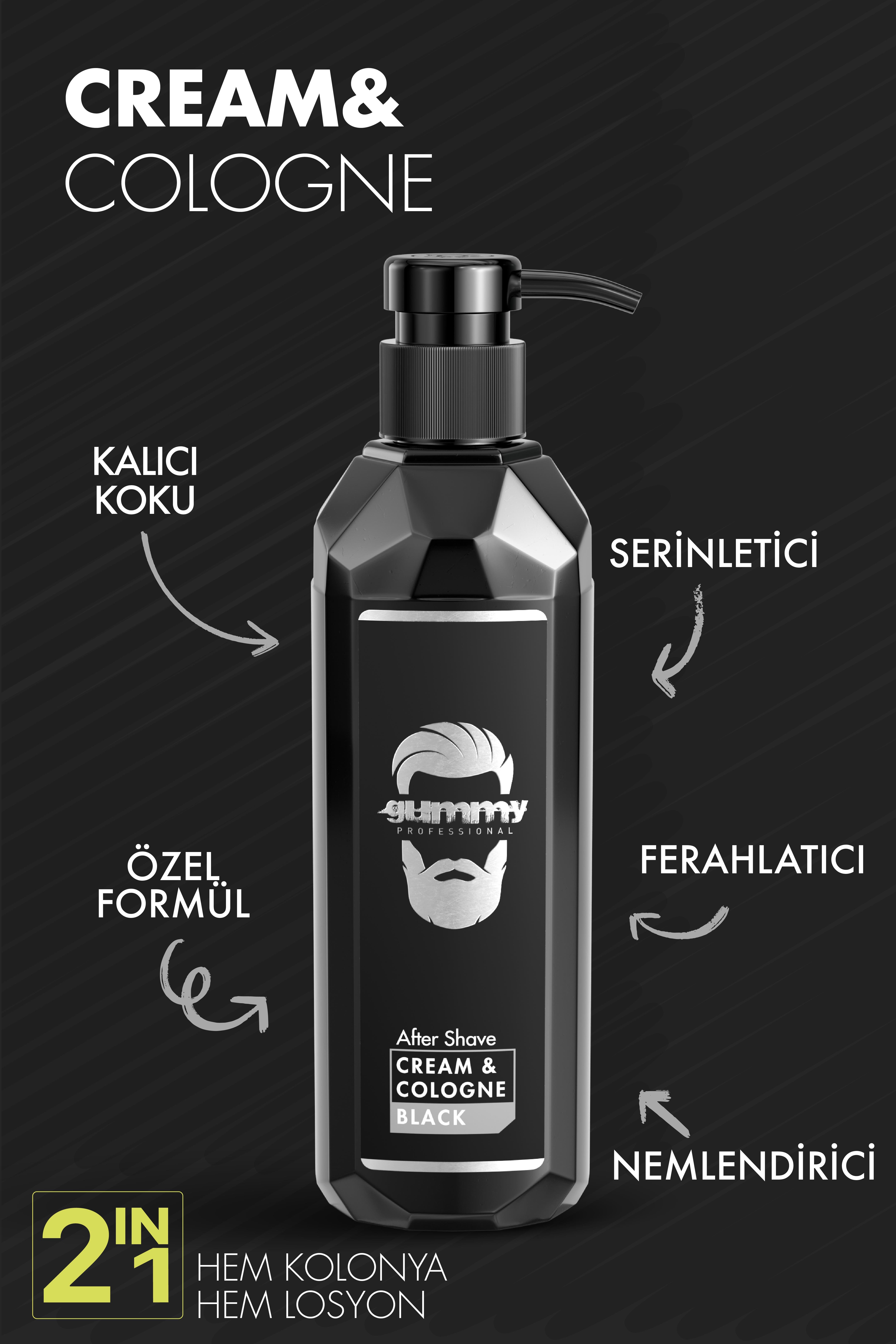 Gummy Krem Kolonya Black 400 ML