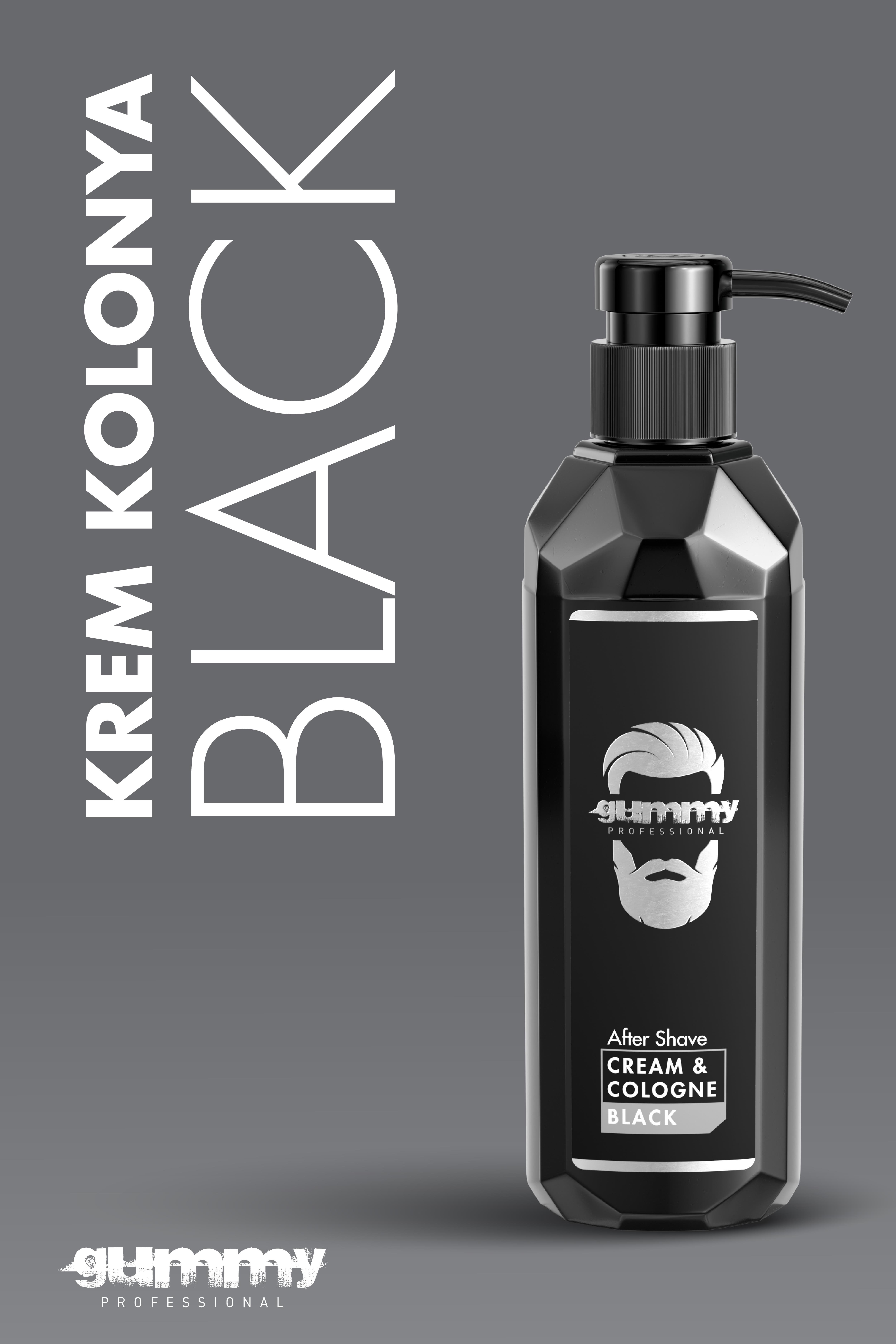 Gummy Krem Kolonya Black 400 ML