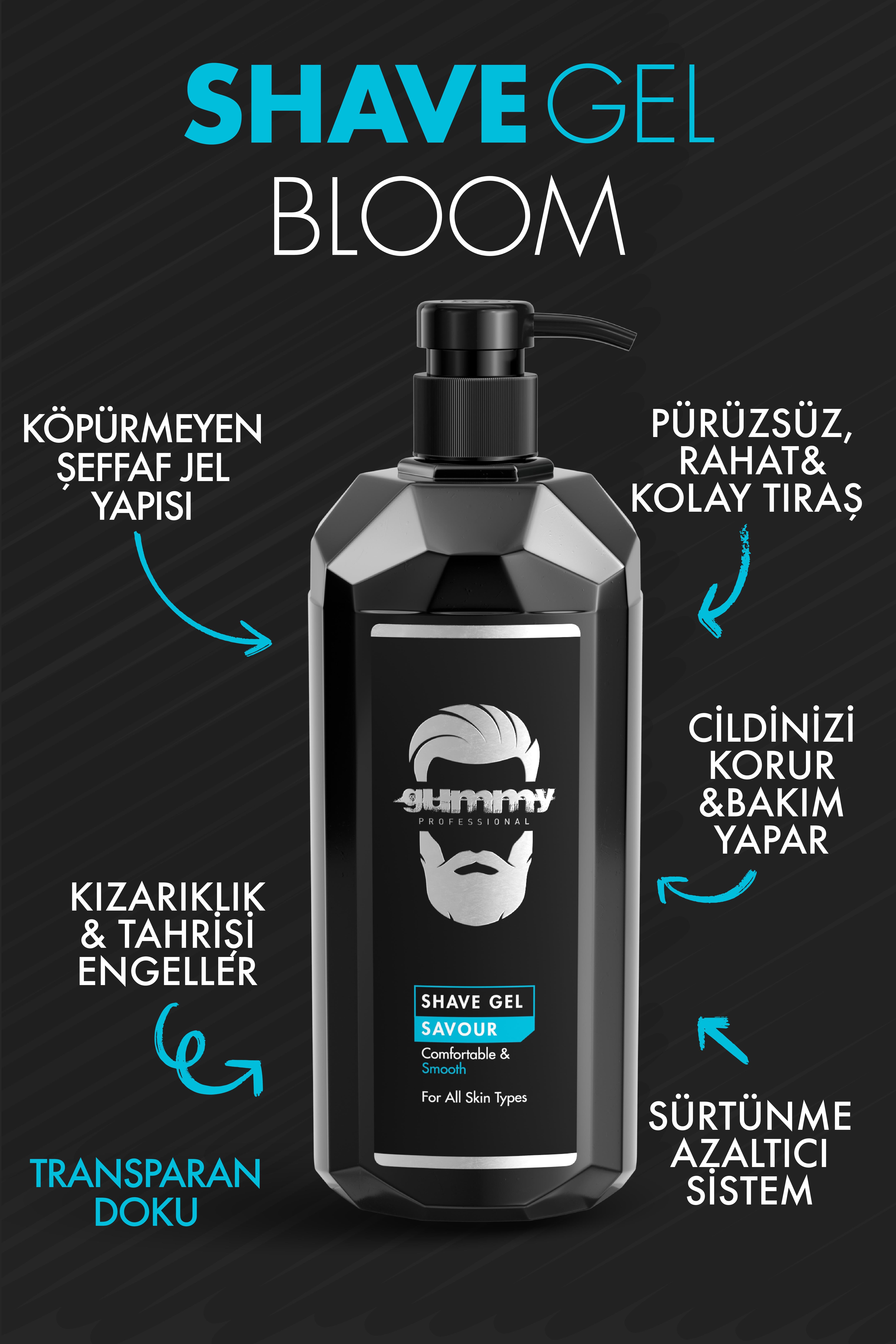 Gummy Tıraş Jeli Savour 1000 ML