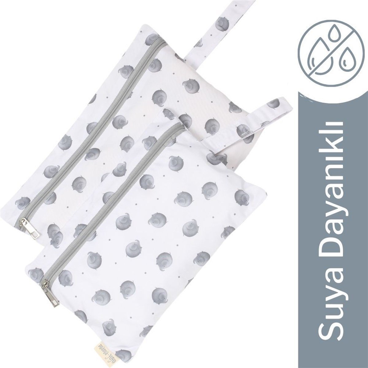 2'li Su Geçirmeyen Çanta Seti/ Tombul Fil