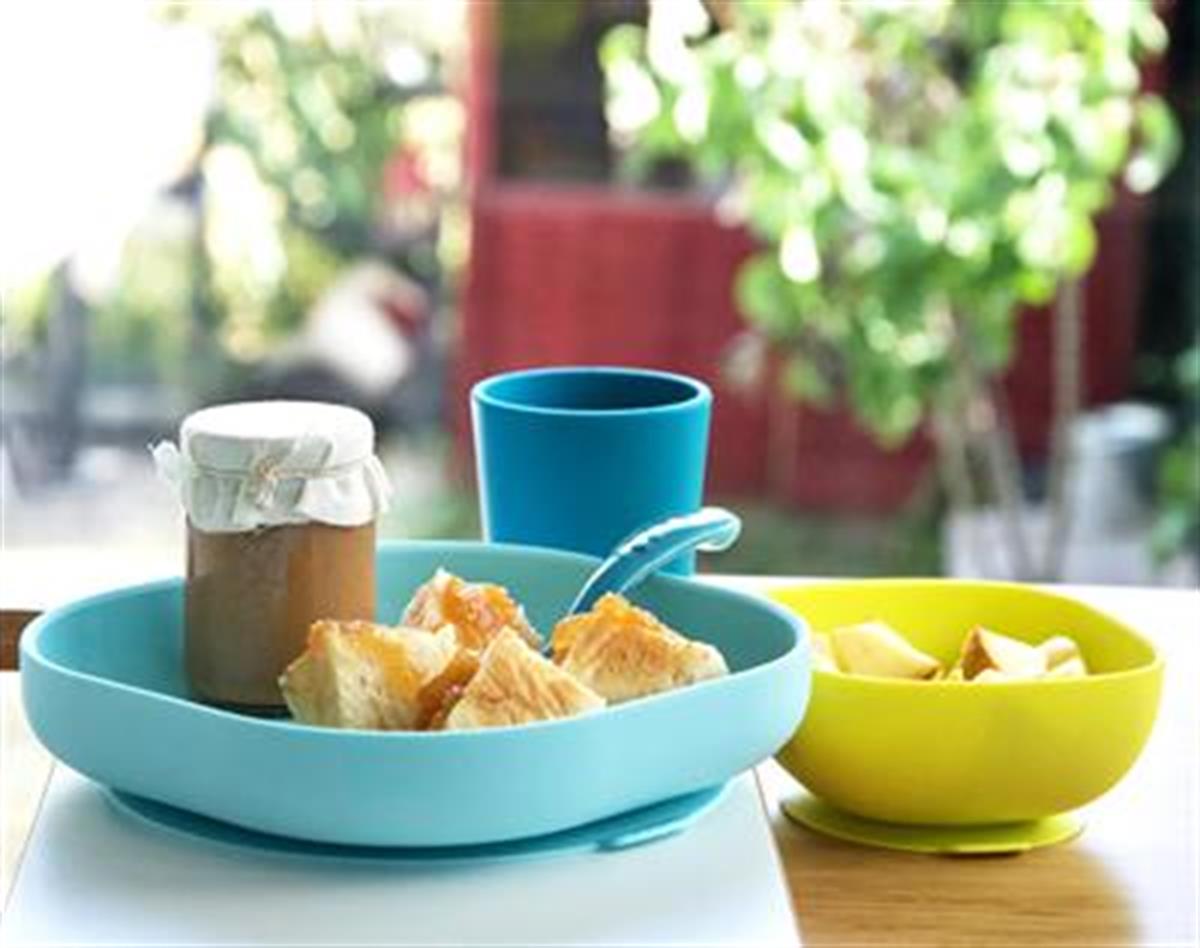 4lü Silikon Beslenme Seti Blue