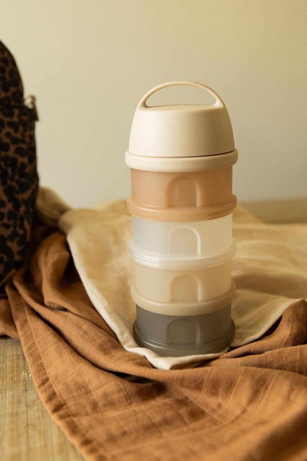Beaba 4 Katmanlı süt tozu kutusu ve atıştırmalık kabı (Clay)