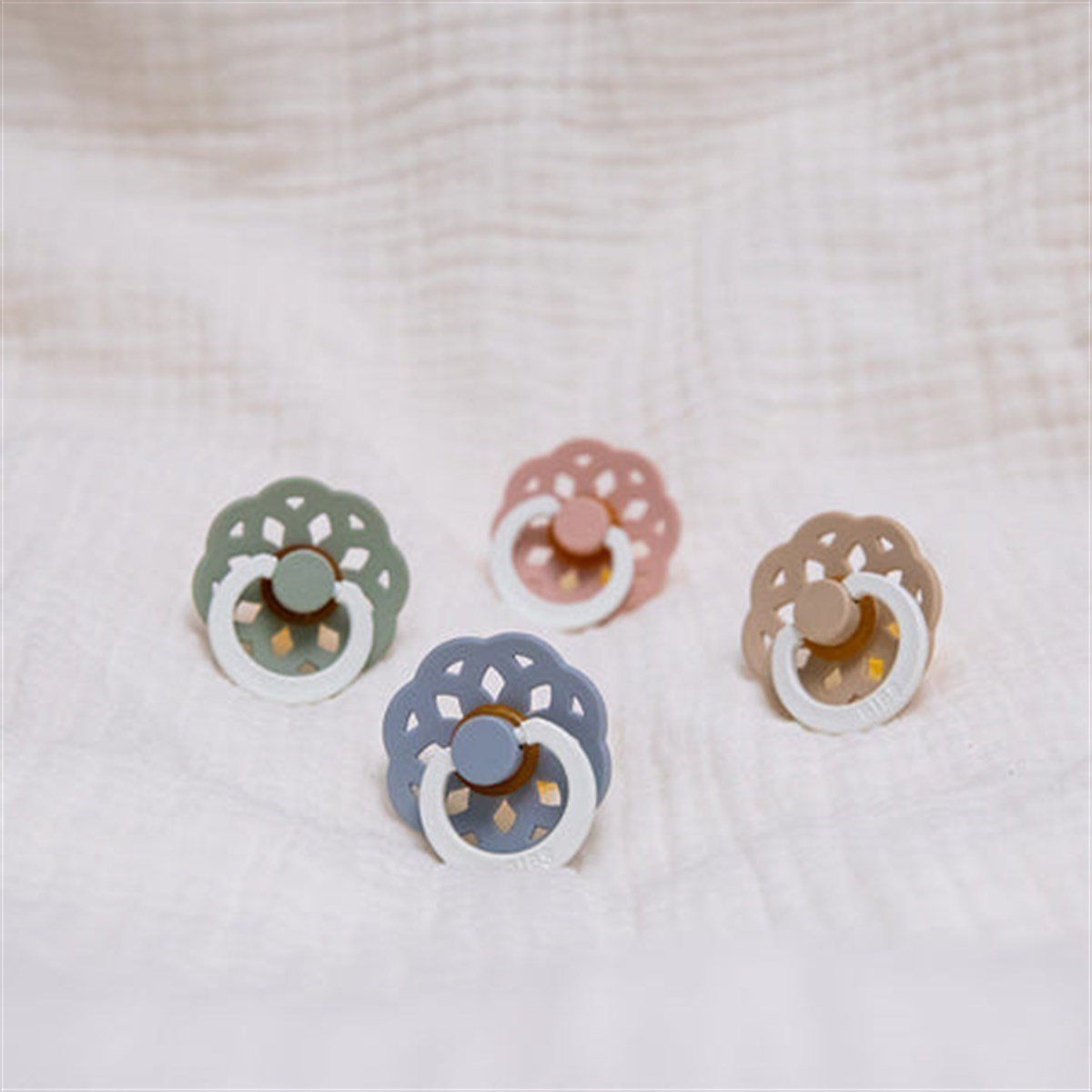 Bibs Boheme Kauçuk Emzik Blush Night (6+  Ay )