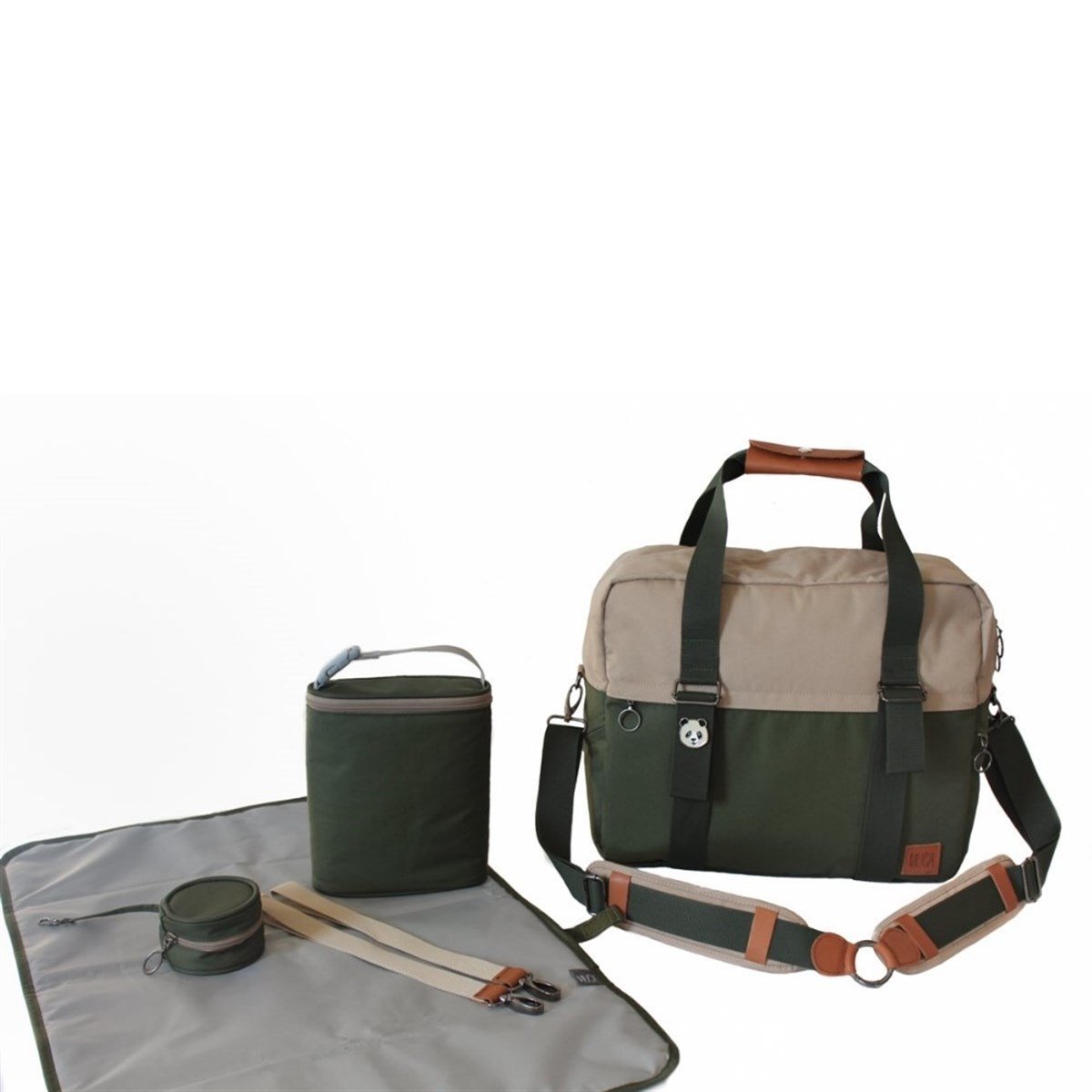 Big Gogi Set Yeşil/Bej