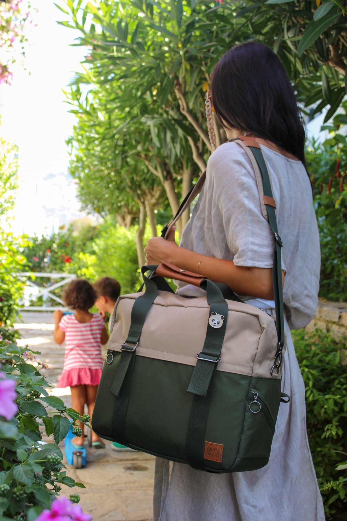 Big Gogi Set Yeşil/Bej