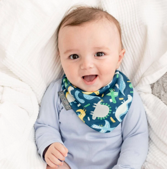 CHEEKY CHOMPERS Önlük-Neckerbib Dino and Stripe 2 pack