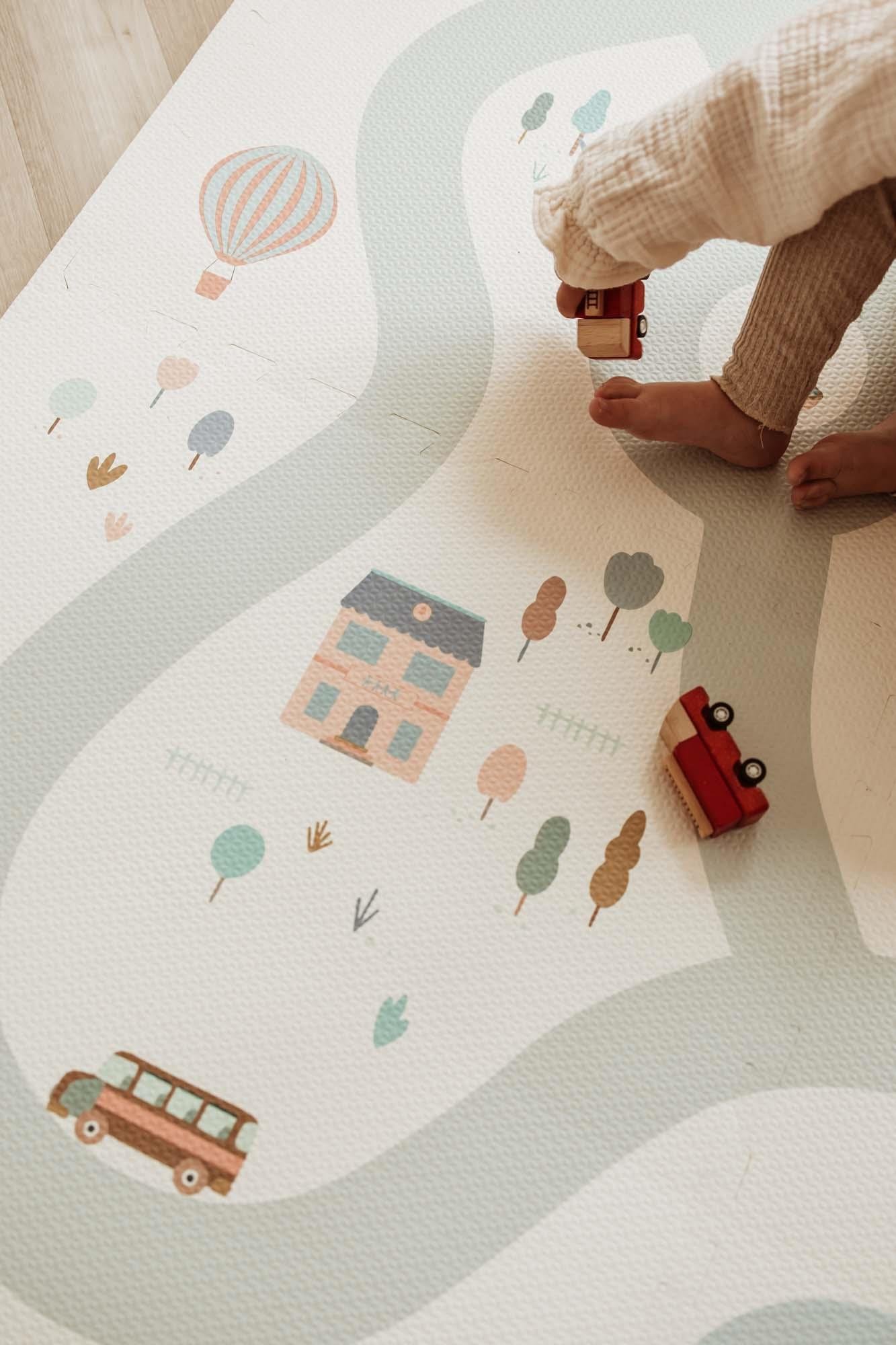 Eevaa Puzzle Oyun Mat, Village / Terrazzo