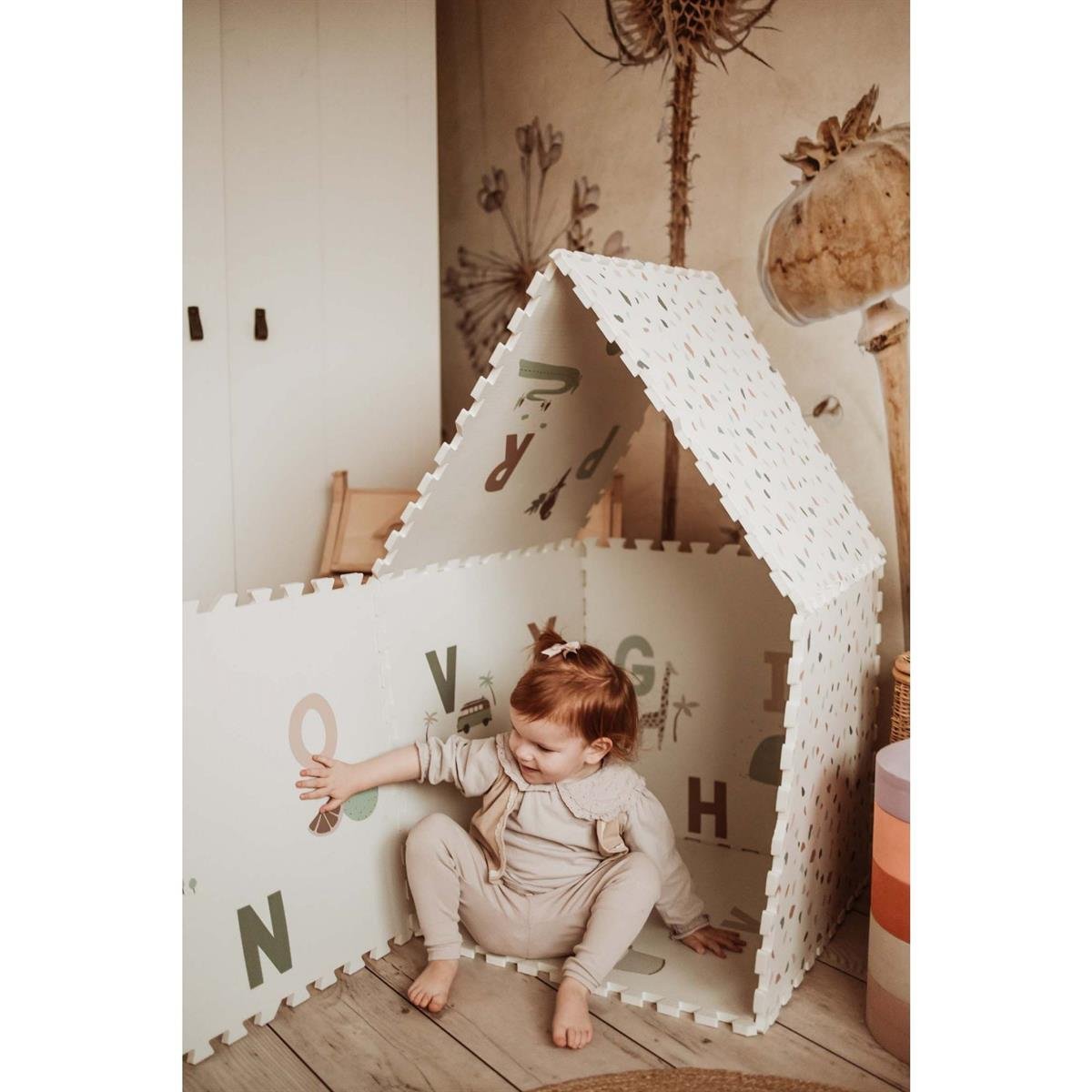 Eevaa Puzzle Oyun Matı, Alphabet / Terazzo