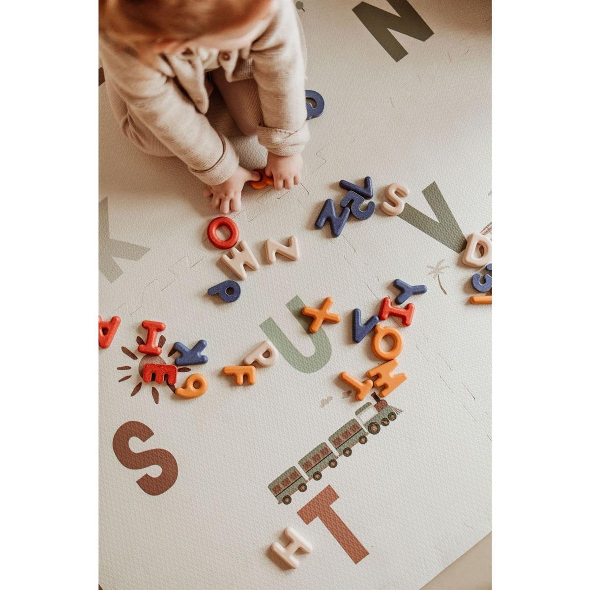 Eevaa Puzzle Oyun Matı, Alphabet / Terazzo