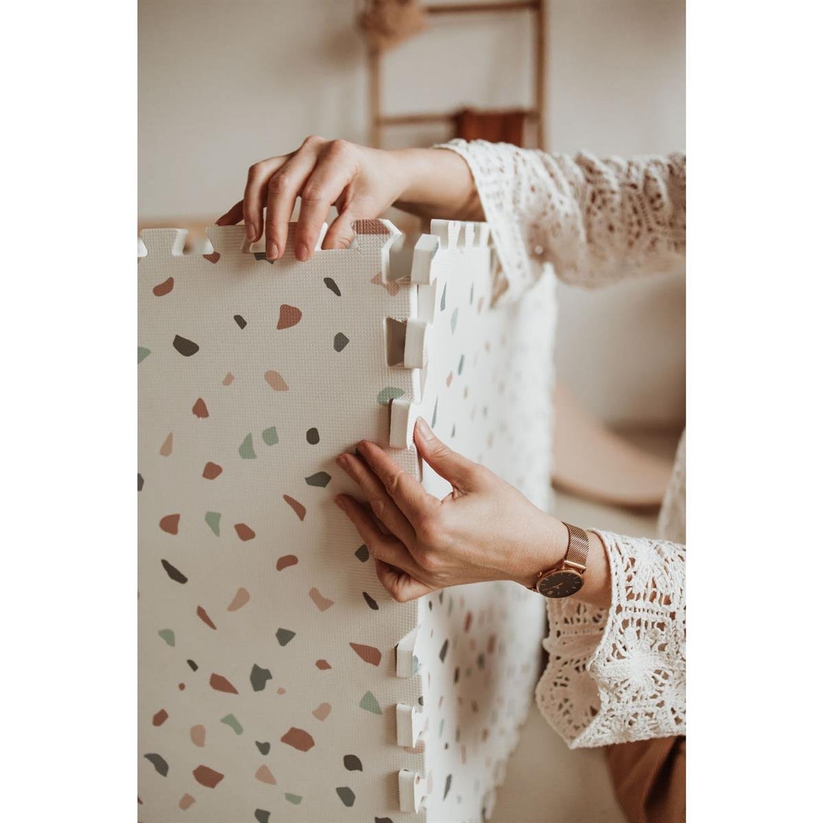 Eevaa Puzzle Oyun Matı, Alphabet / Terazzo