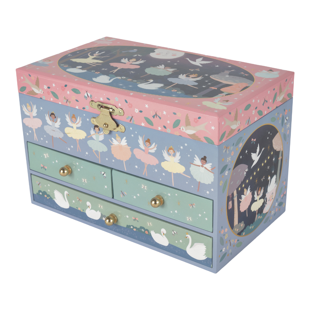 Floss & Rock 3 Cekmeceli Müzikli Mücevher Kutusu / Enchanted *YENİ*