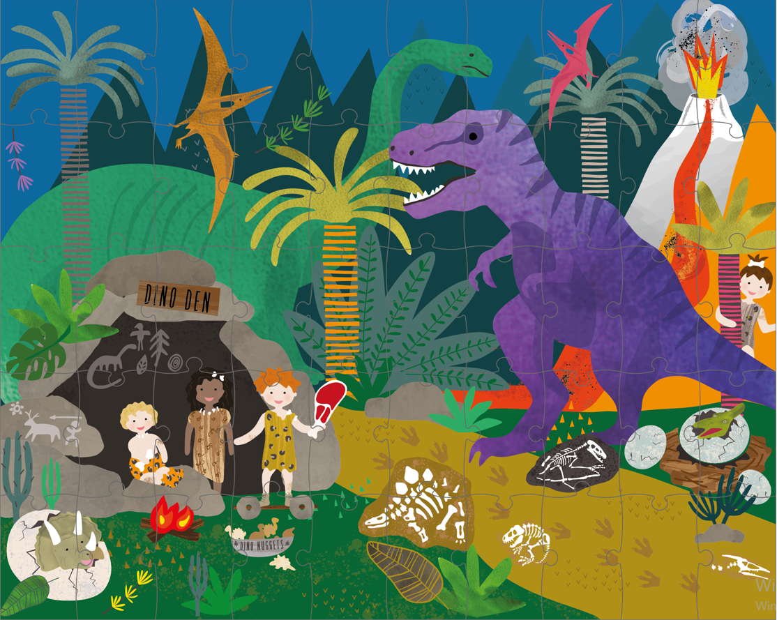 FLOSS & ROCK 50 Parça Sihirli Yap-Boz / Dino