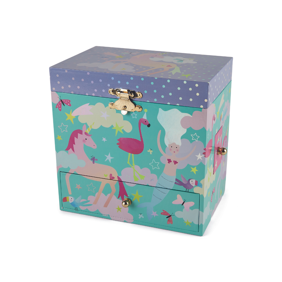 Floss & Rock Müzikli 3 Çekmeceli Mücevher Kutusu / Fantasy *YENİ*