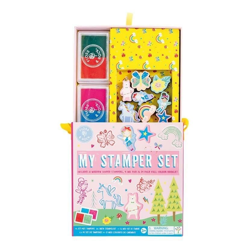 Floss & Rock Stamper Ahşap Baskı Seti /  Rainbow Fairy
