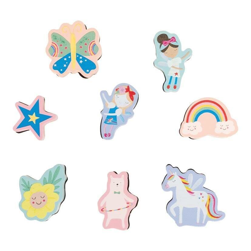 Floss & Rock Stamper Ahşap Baskı Seti /  Rainbow Fairy