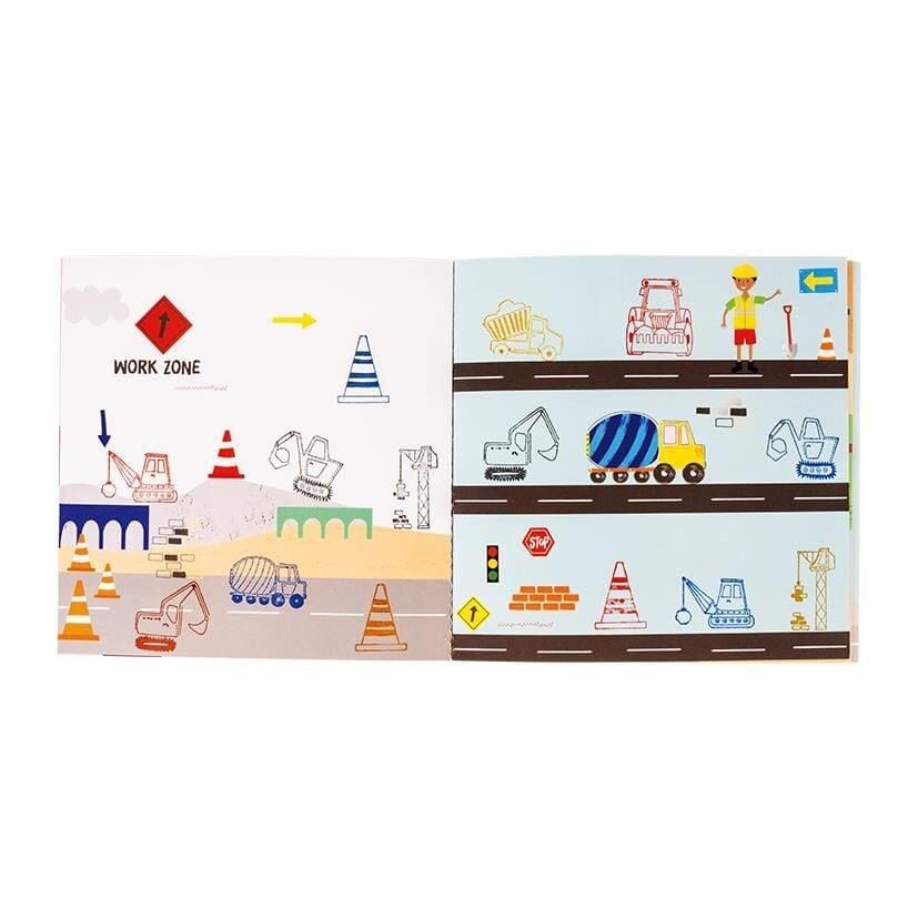 Floss & Rock Stamper Ahşap Baskı Seti / Construction