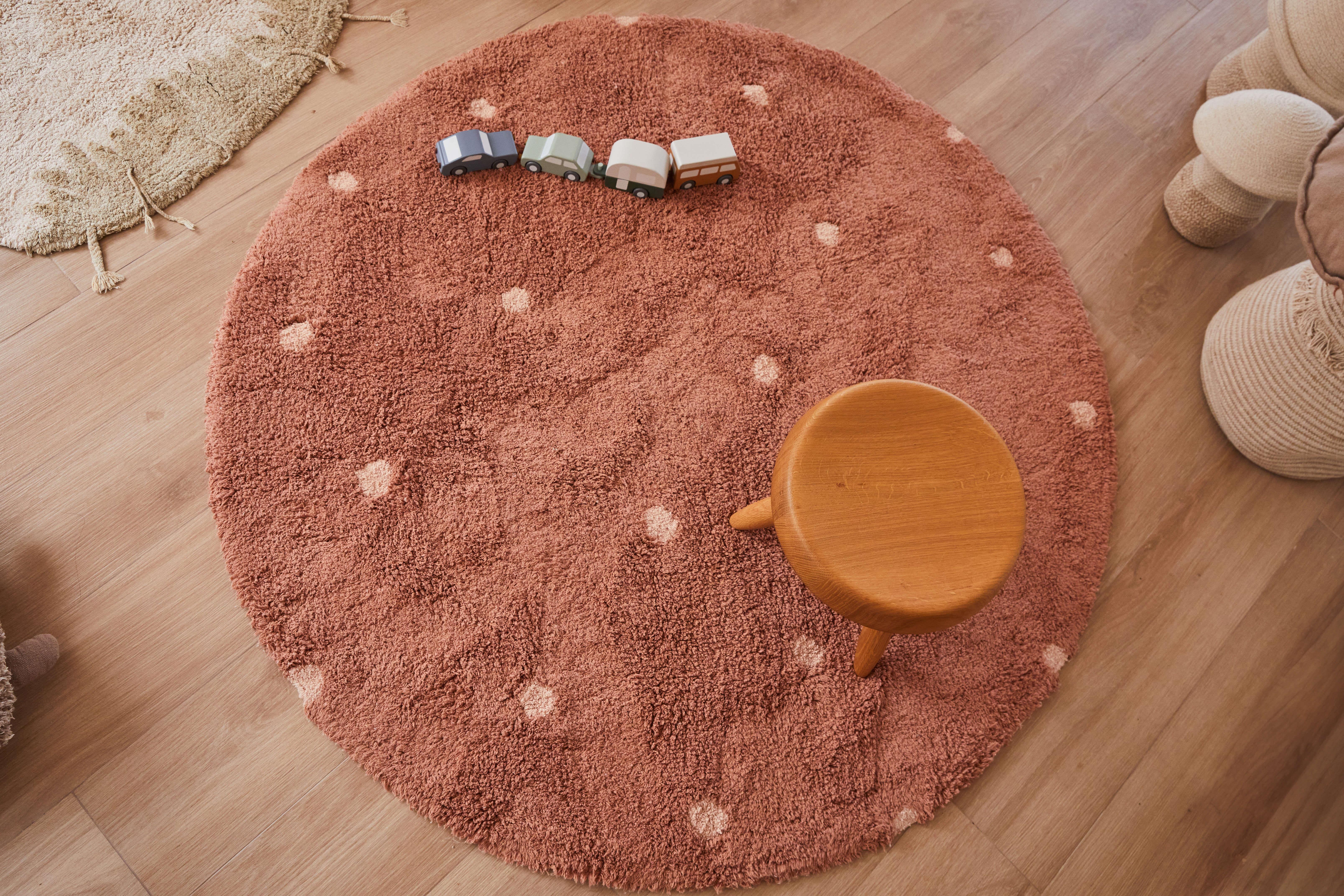 Halı, Round Dot Chestnut