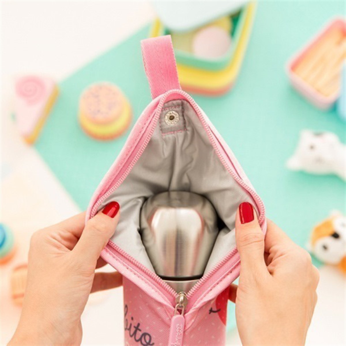 Laken Neoprene Kılıflı Çelik Termos Şişe (0.50L) // Jumping